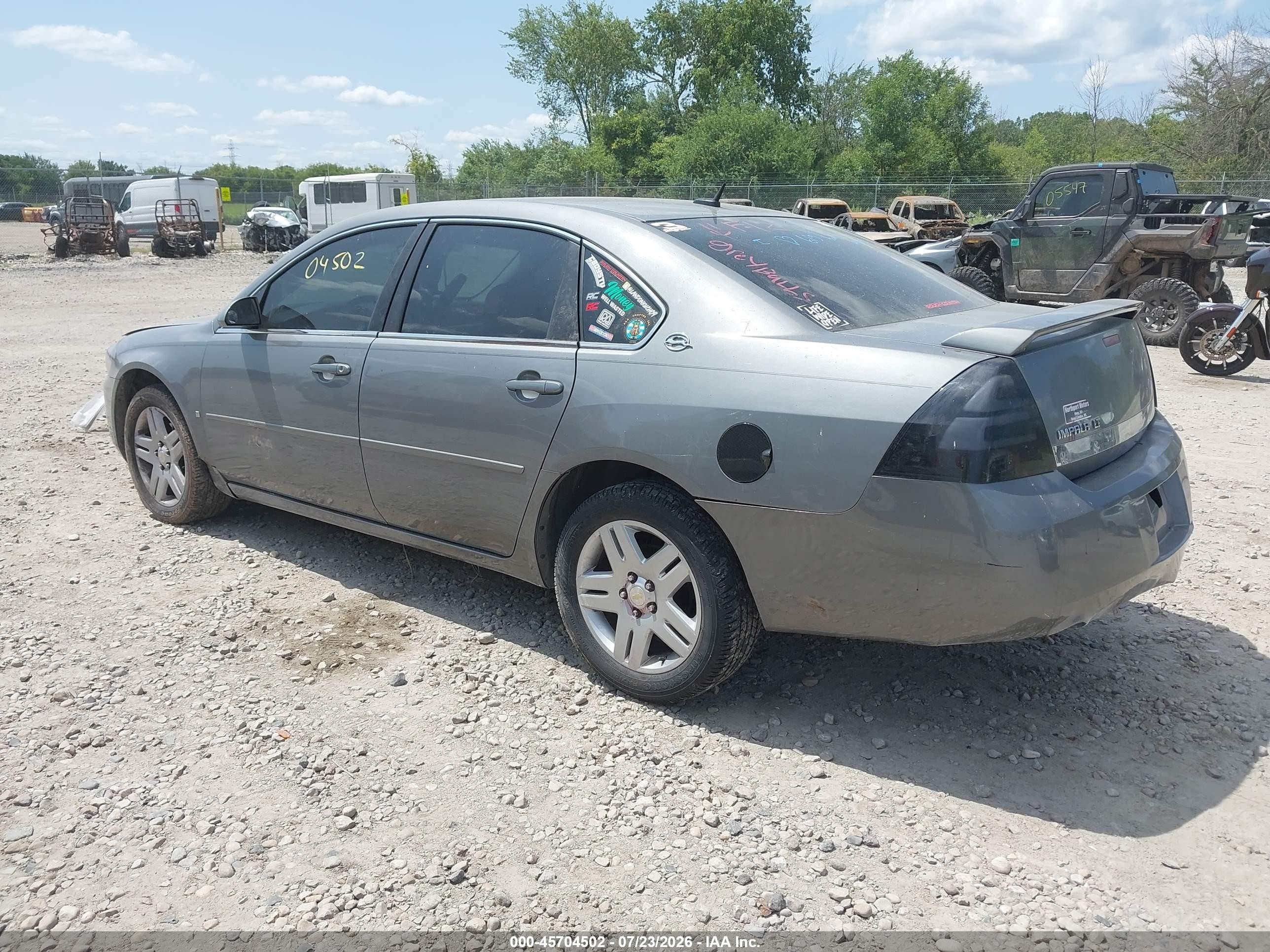 2007 Chevrolet Impala 3.9l Lt Gray vin: 2G1WC58RX79145539