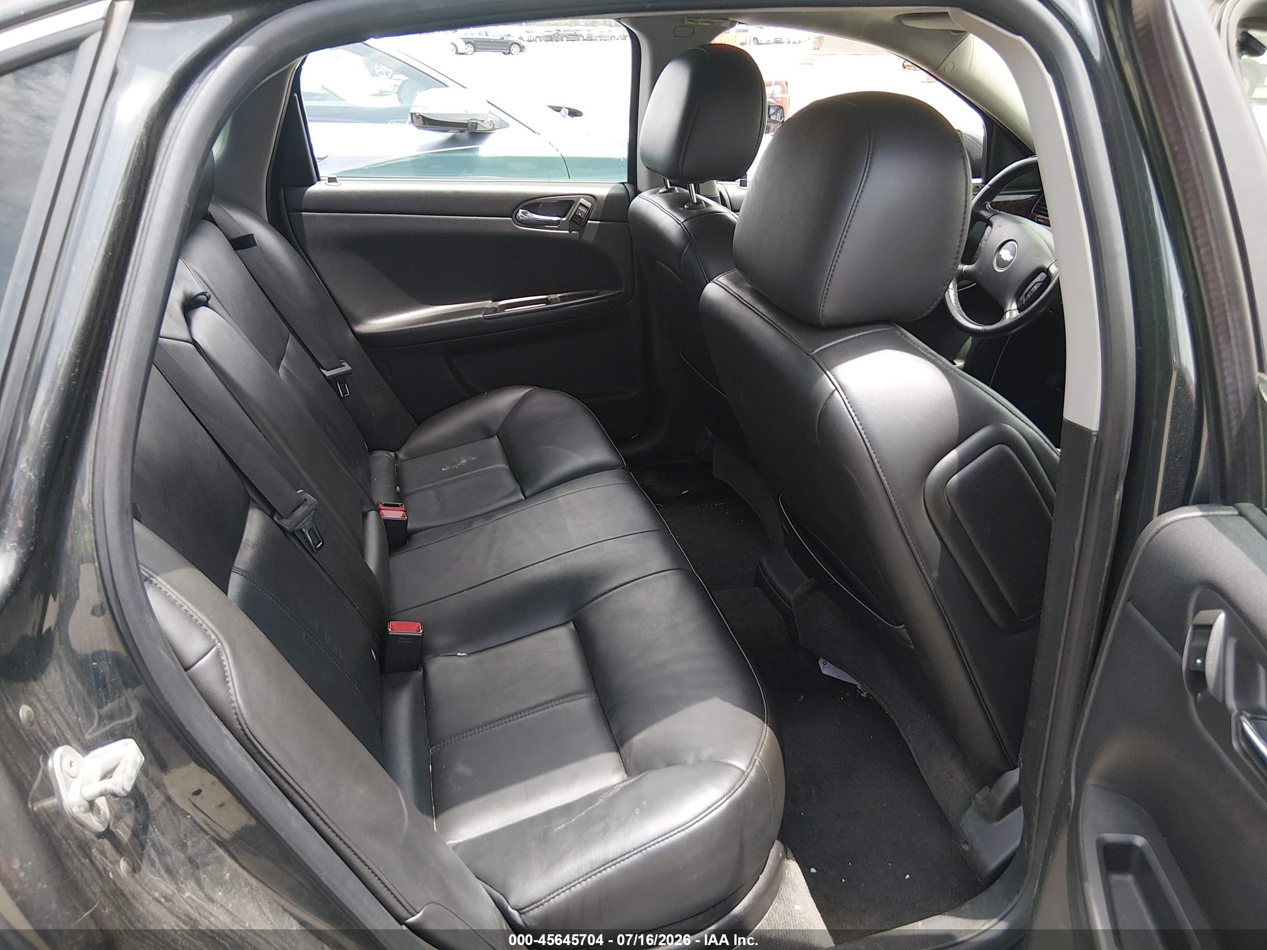 2012 Chevrolet Impala Ltz Black vin: 2G1WC5E30C1279632