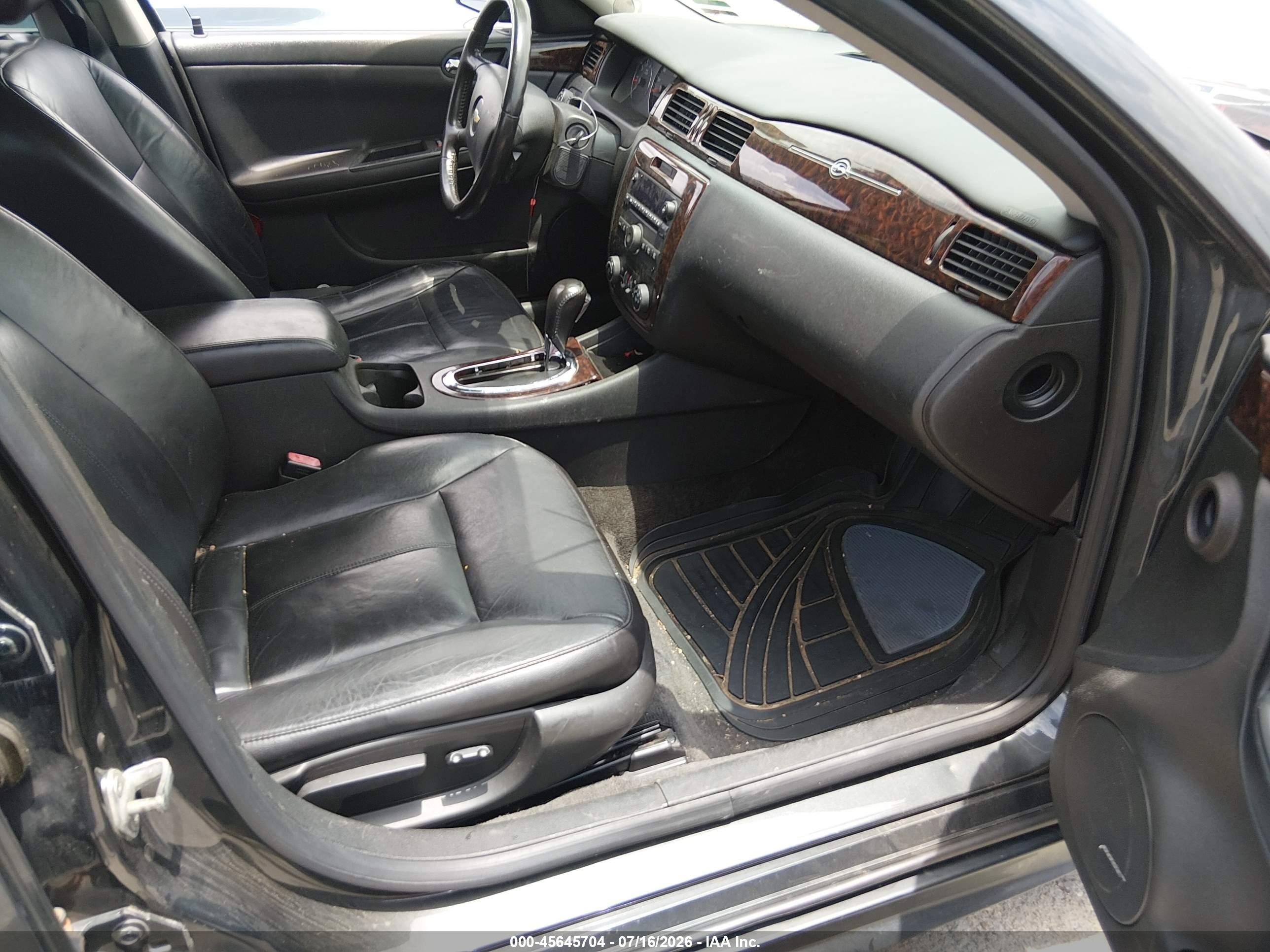 2012 Chevrolet Impala Ltz Black vin: 2G1WC5E30C1279632