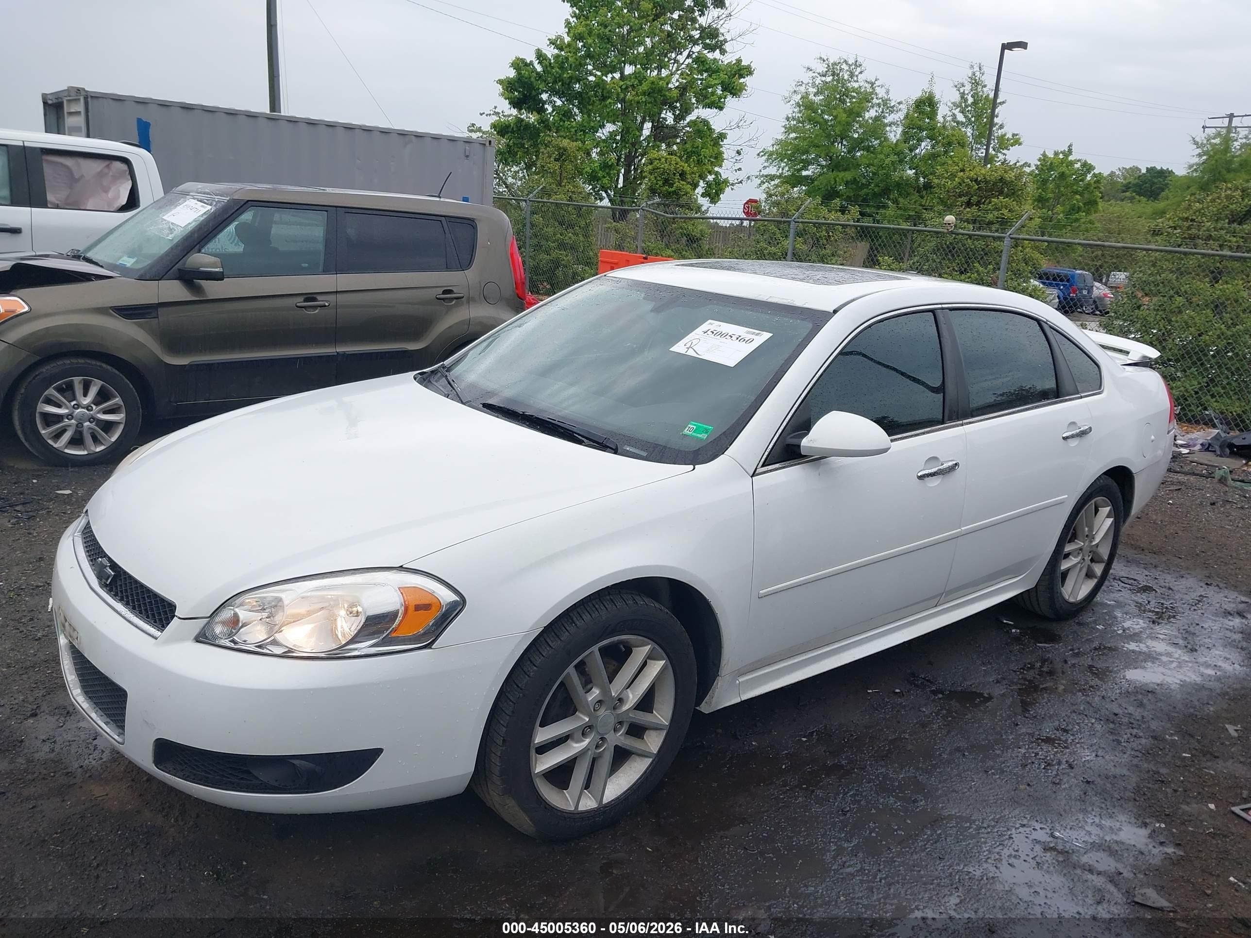 2013 Chevrolet Impala Ltz Белый vin: 2G1WC5E30D1193996
