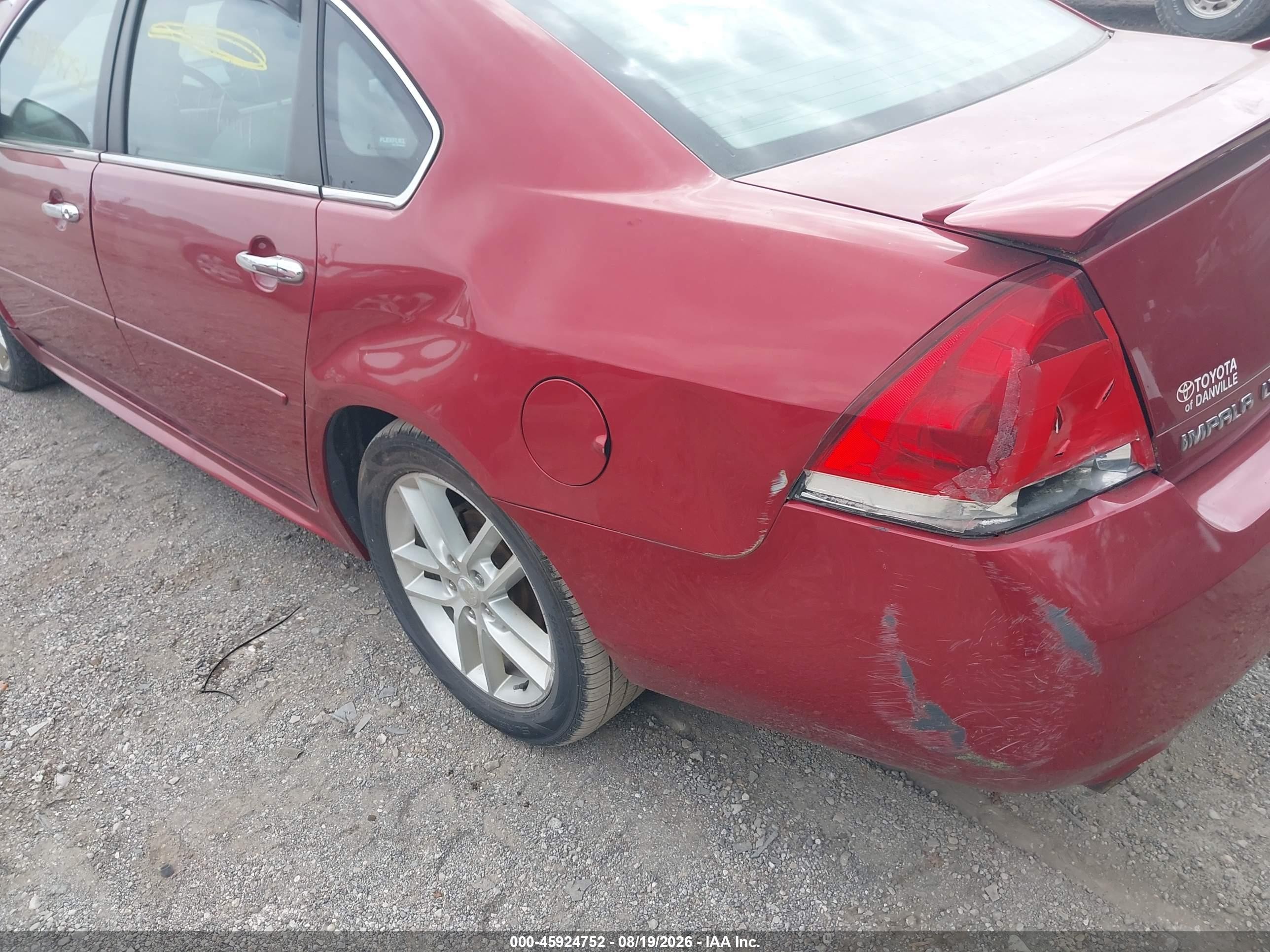 2014 Chevrolet Impala Limited Ltz Red vin: 2G1WC5E30E1163284