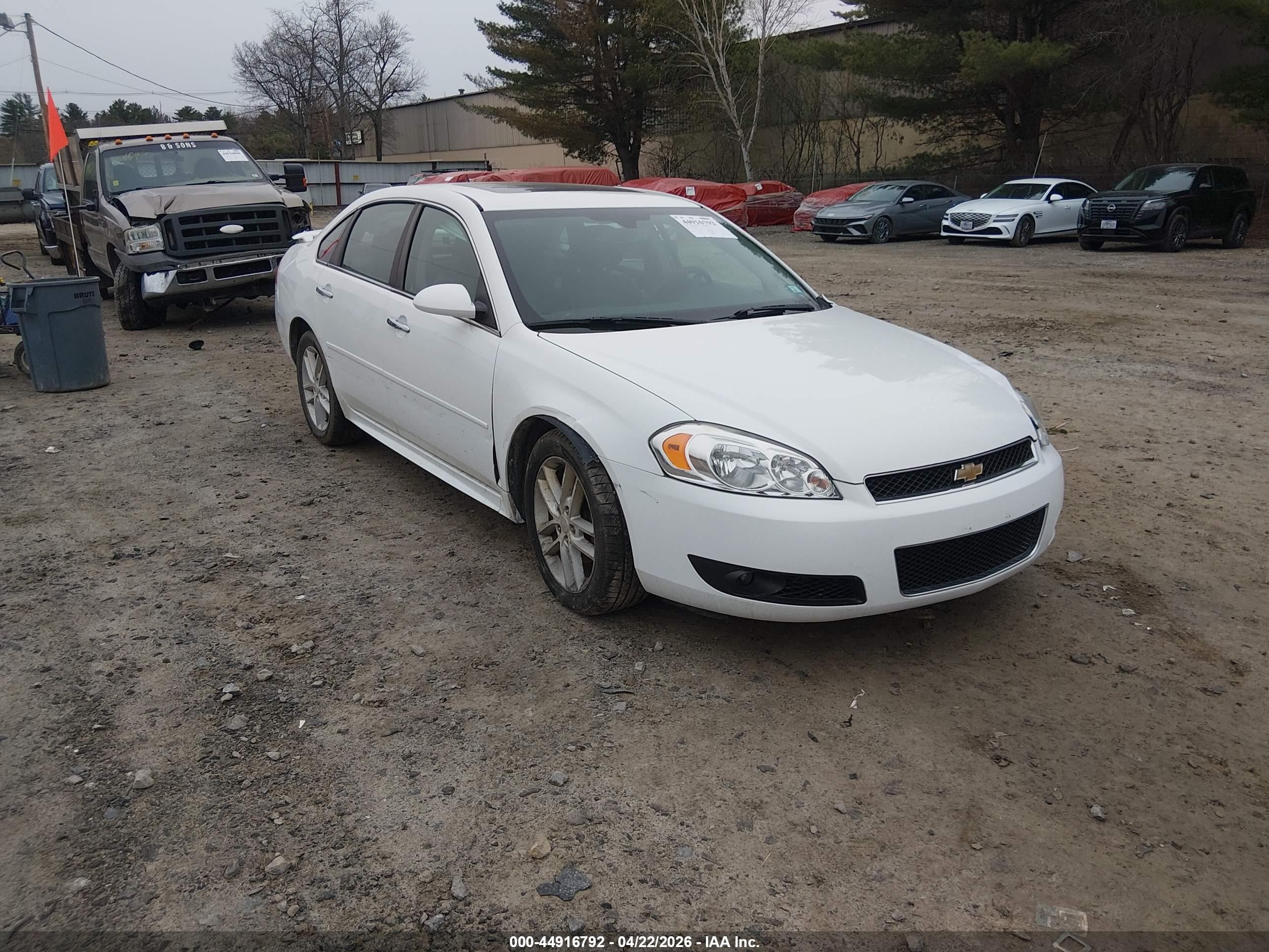 2015 Chevrolet Impala Limited Ltz White vin: 2G1WC5E30F1148902