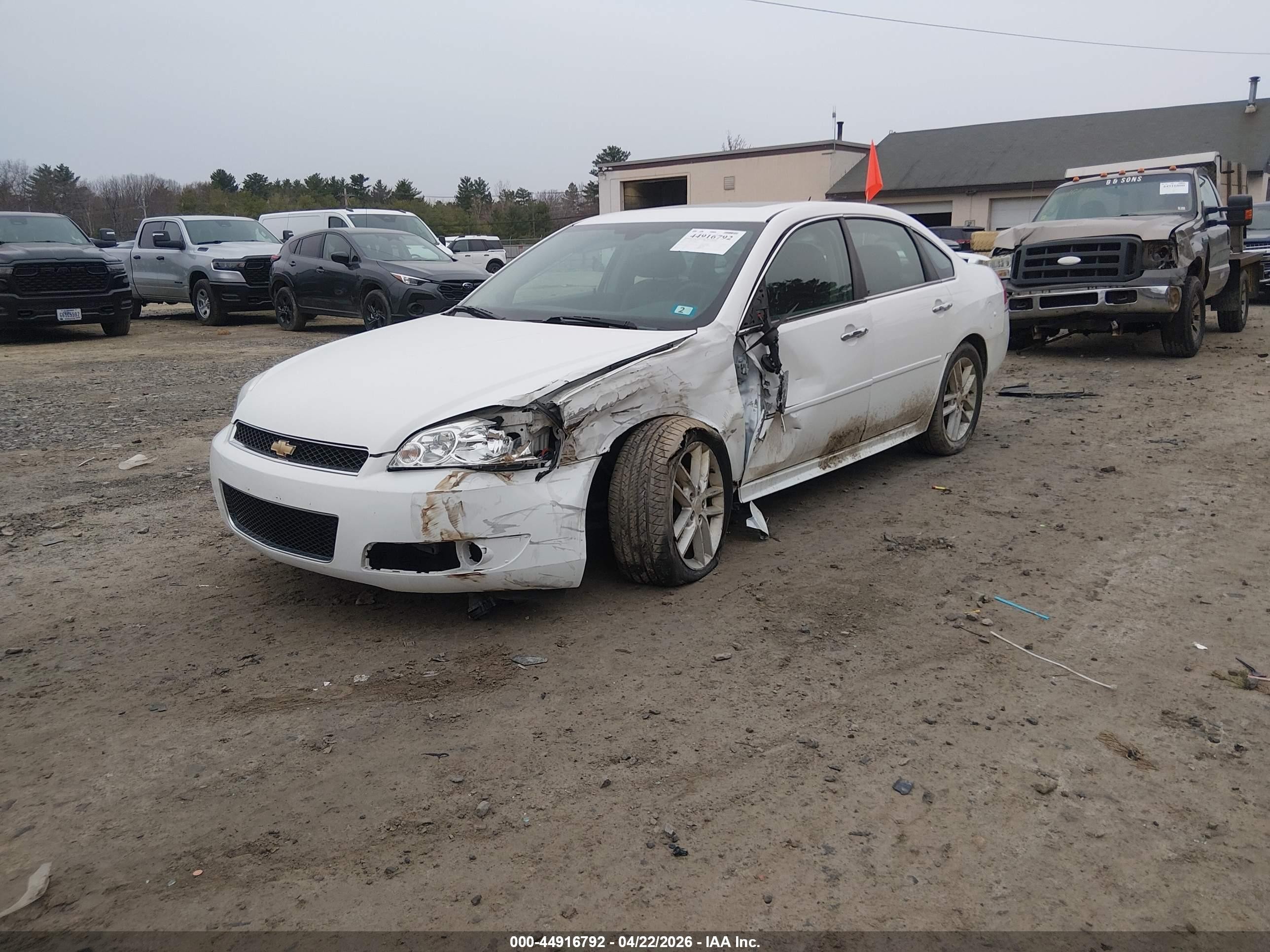 2015 Chevrolet Impala Limited Ltz White vin: 2G1WC5E30F1148902