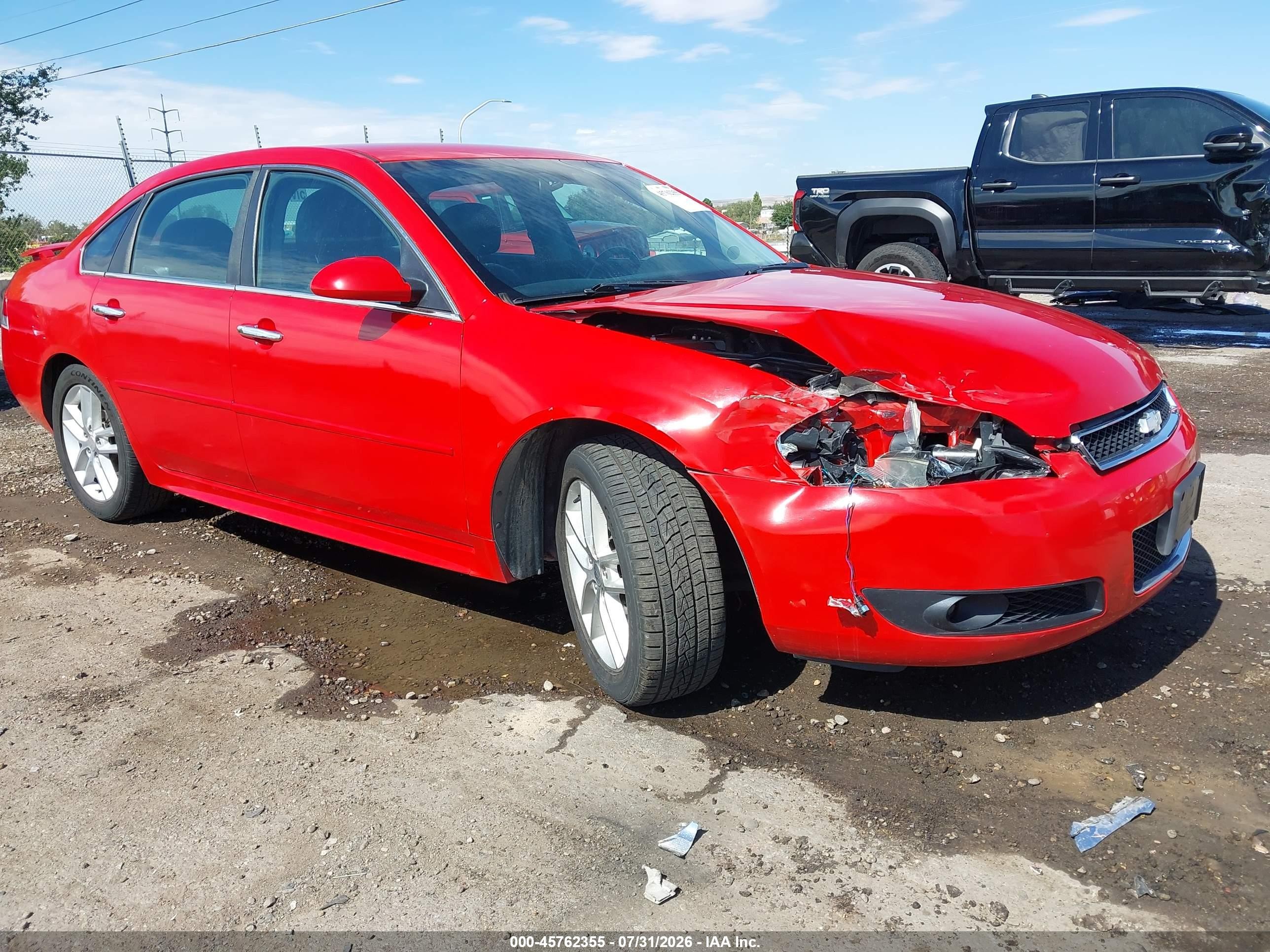 2012 Chevrolet Impala Ltz Red vin: 2G1WC5E31C1216099