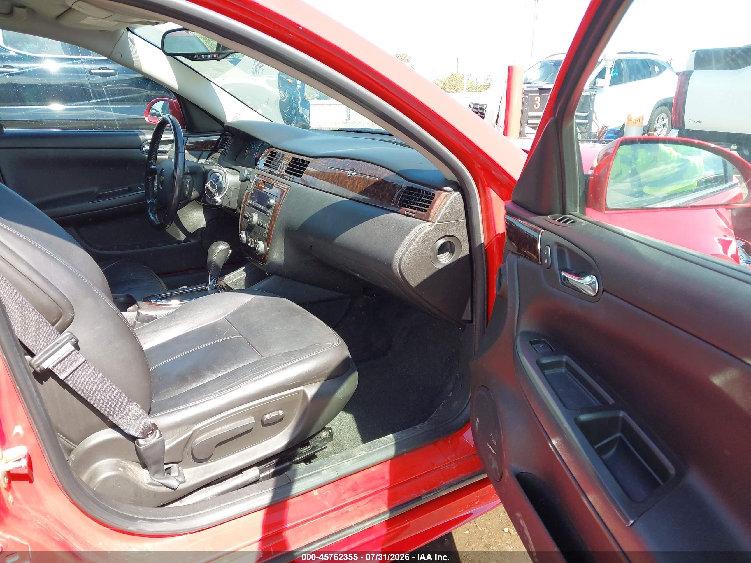 2012 Chevrolet Impala Ltz Red vin: 2G1WC5E31C1216099