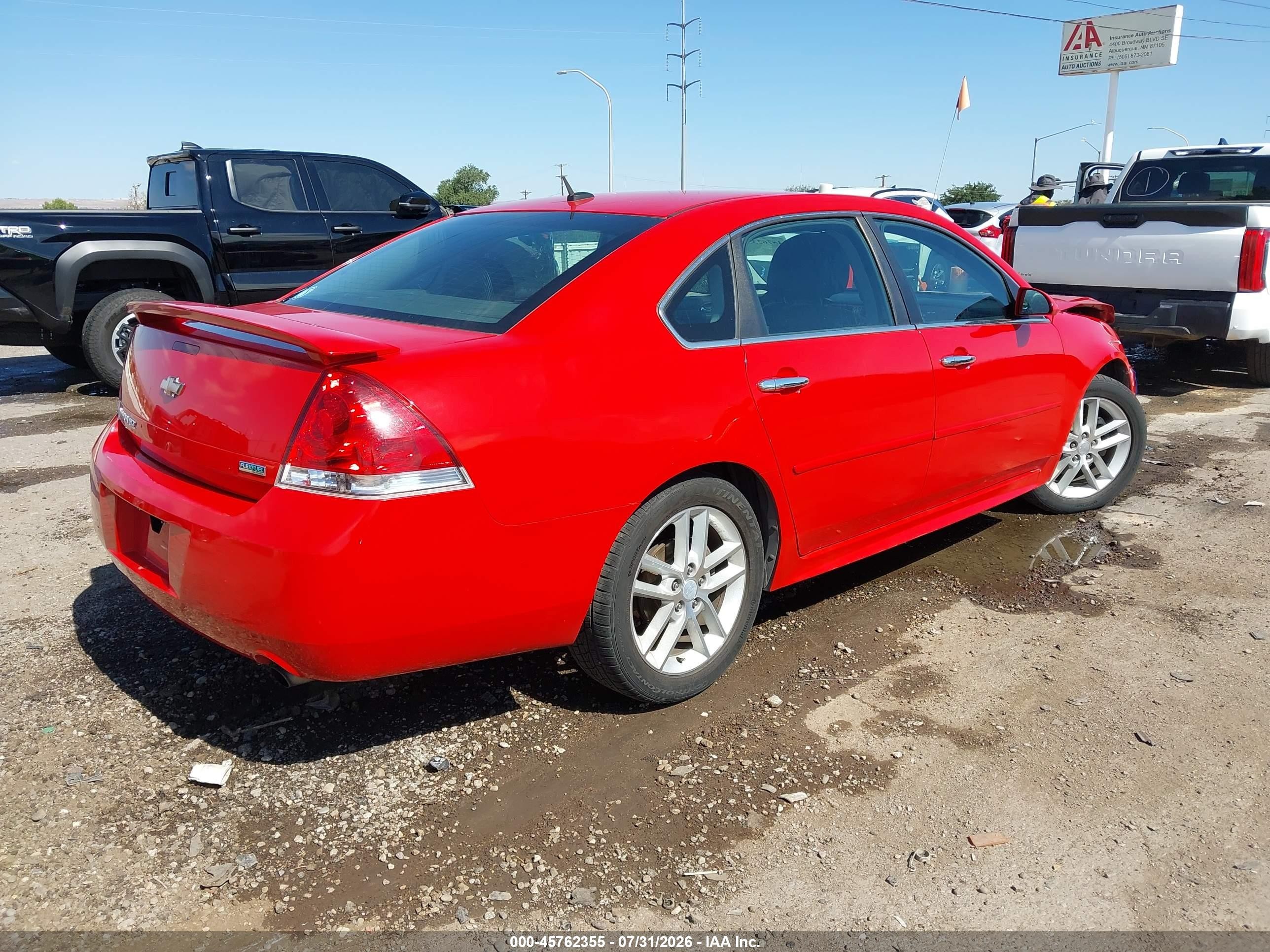 2012 Chevrolet Impala Ltz Red vin: 2G1WC5E31C1216099