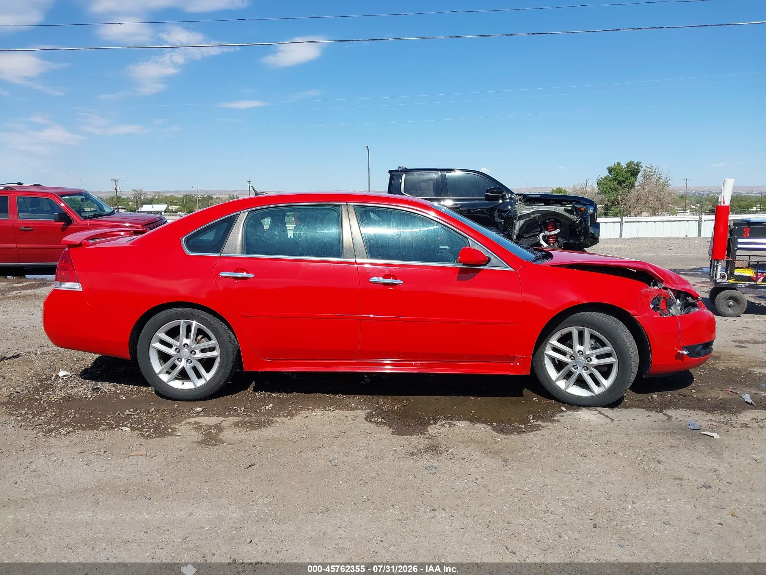 2012 Chevrolet Impala Ltz Red vin: 2G1WC5E31C1216099