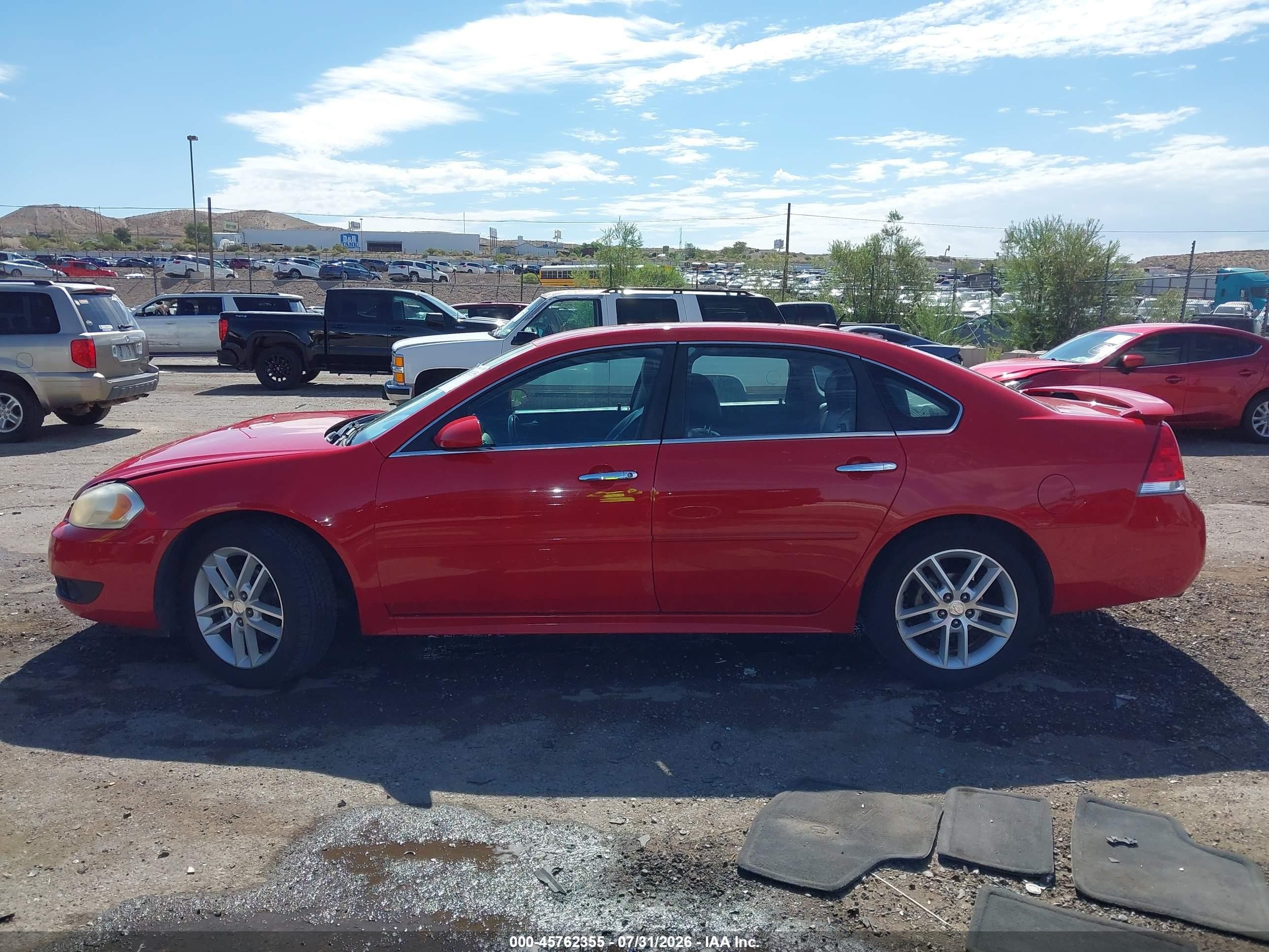 2012 Chevrolet Impala Ltz Red vin: 2G1WC5E31C1216099