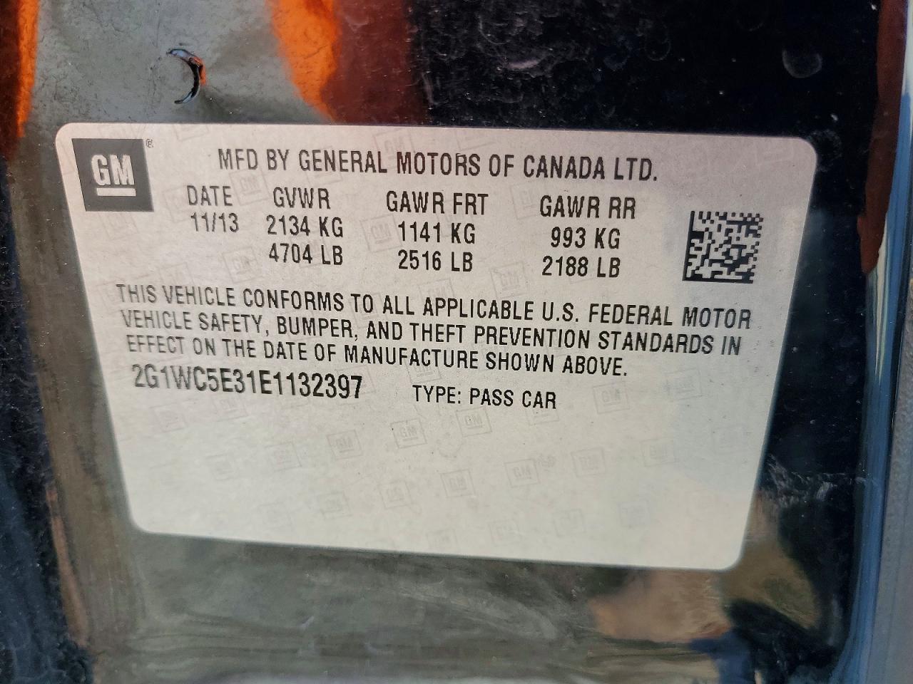 2014 Chevrolet Impala Limited Ltz Black vin: 2G1WC5E31E1132397