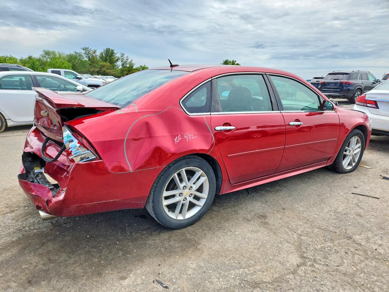 2014 Chevrolet Impala Limited Ltz Red vin: 2G1WC5E31E1182927