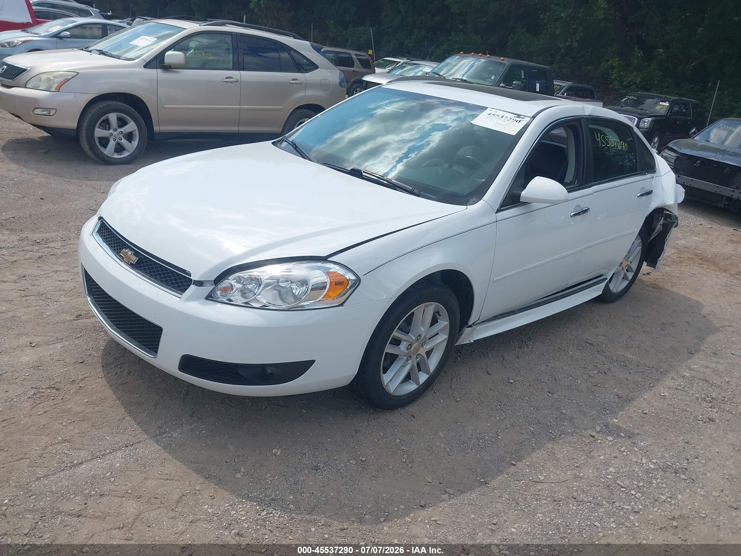 2012 Chevrolet Impala Ltz Белый vin: 2G1WC5E32C1119672