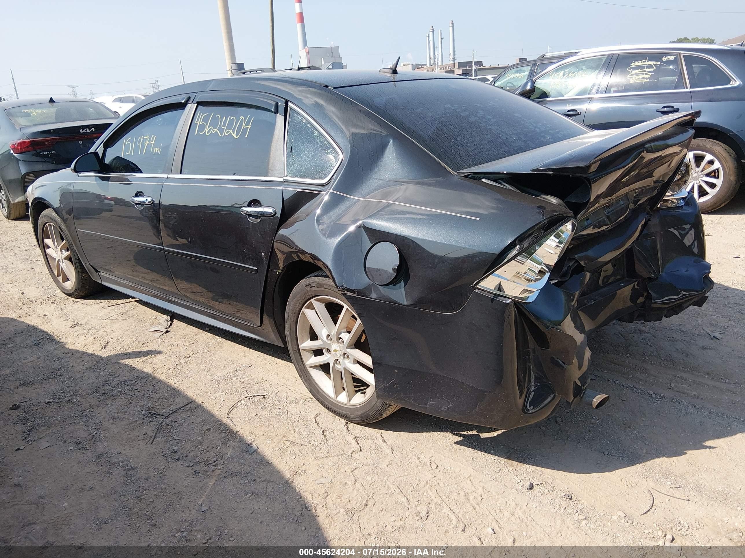 2012 Chevrolet Impala Ltz Black vin: 2G1WC5E33C1110107