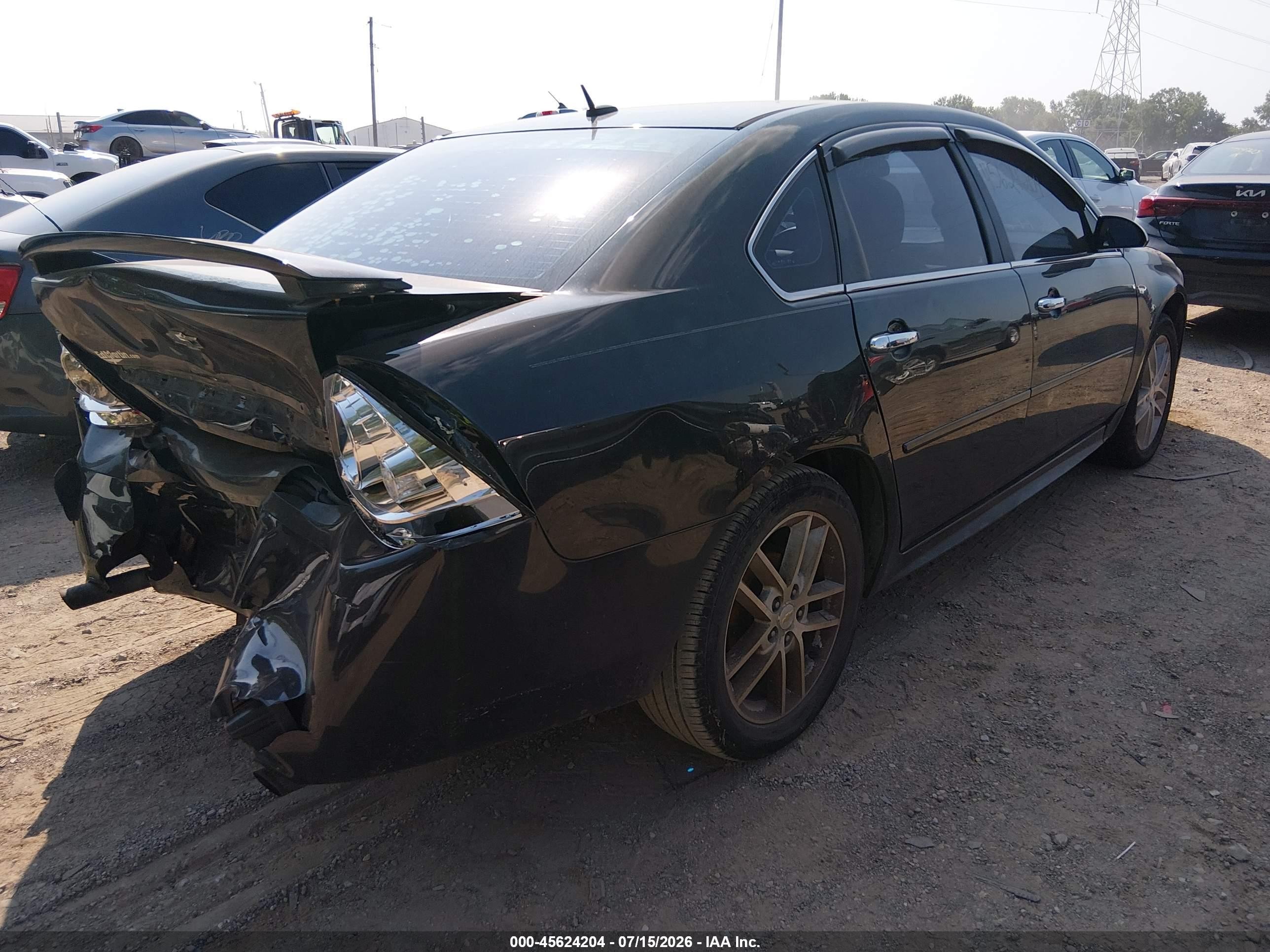 2012 Chevrolet Impala Ltz Black vin: 2G1WC5E33C1110107