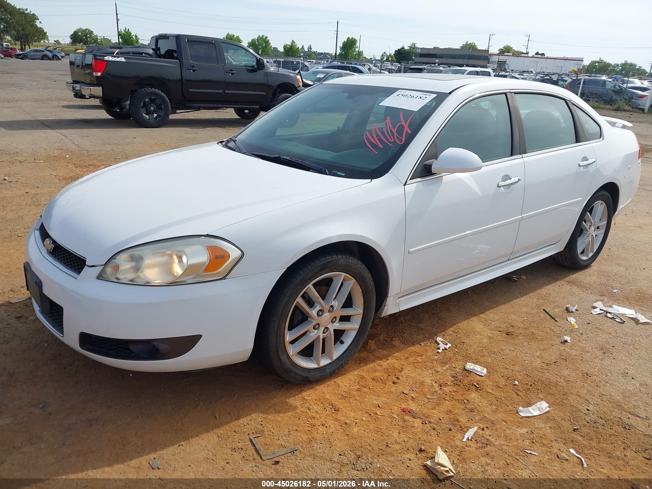 2012 Chevrolet Impala Ltz White vin: 2G1WC5E33C1146413