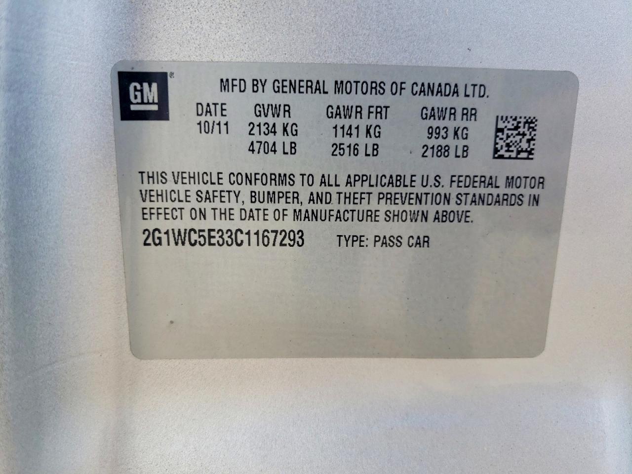2012 Chevrolet Impala Ltz Silver vin: 2G1WC5E33C1167293