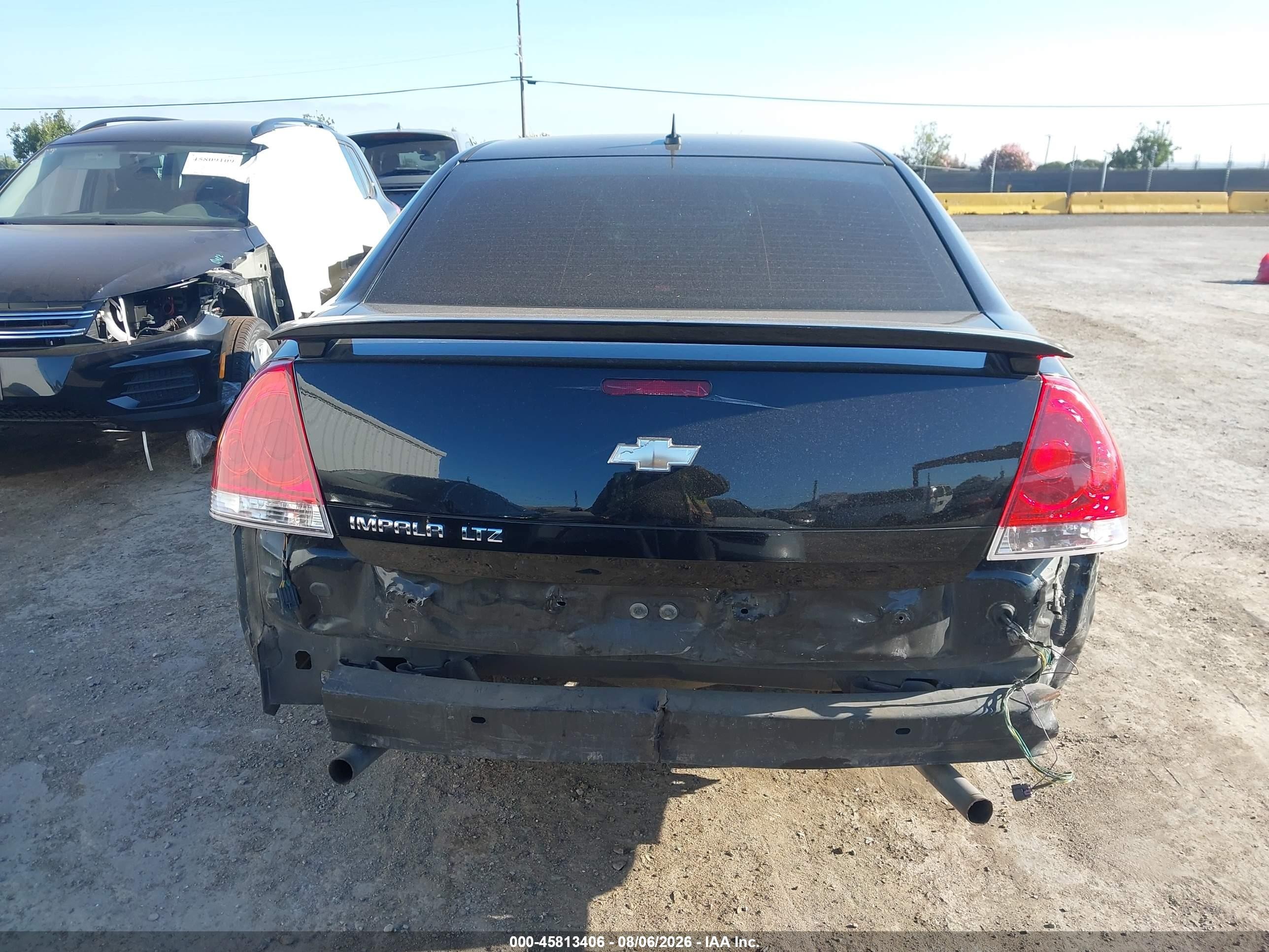 2012 Chevrolet Impala Ltz Black vin: 2G1WC5E33C1274618