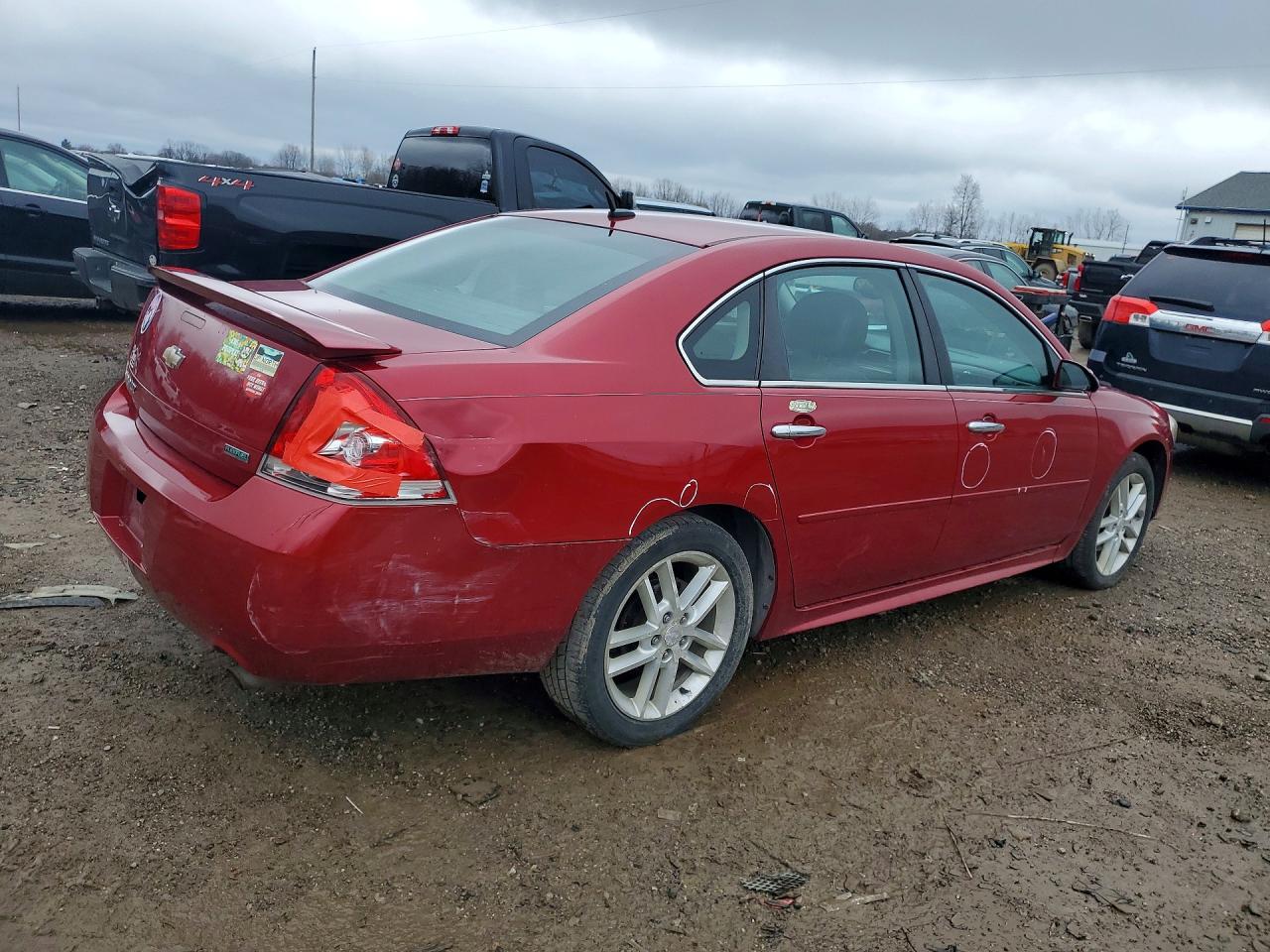 2012 Chevrolet Impala Ltz Red vin: 2G1WC5E33C1336227