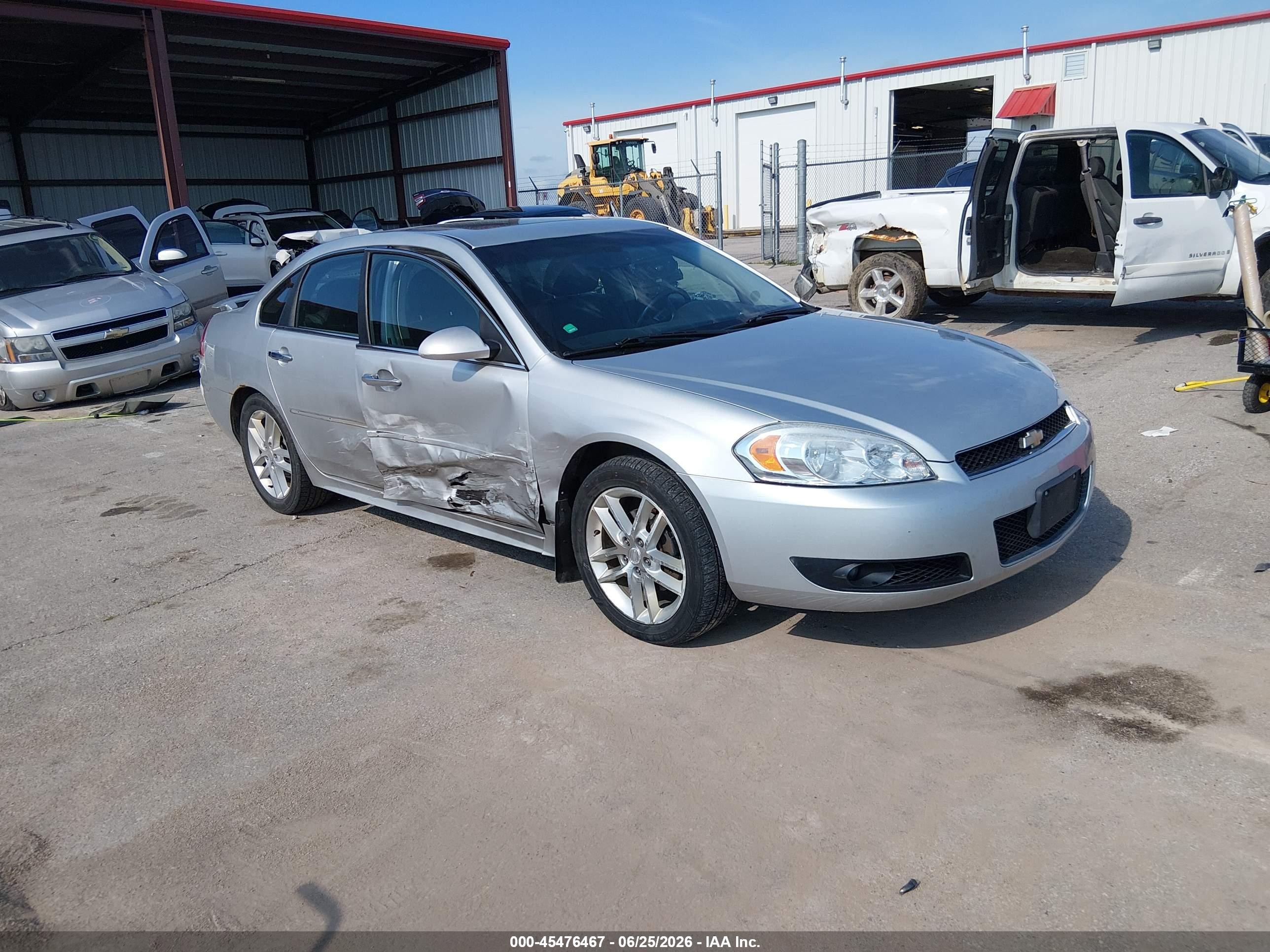 2013 Chevrolet Impala Ltz Silver vin: 2G1WC5E33D1124428