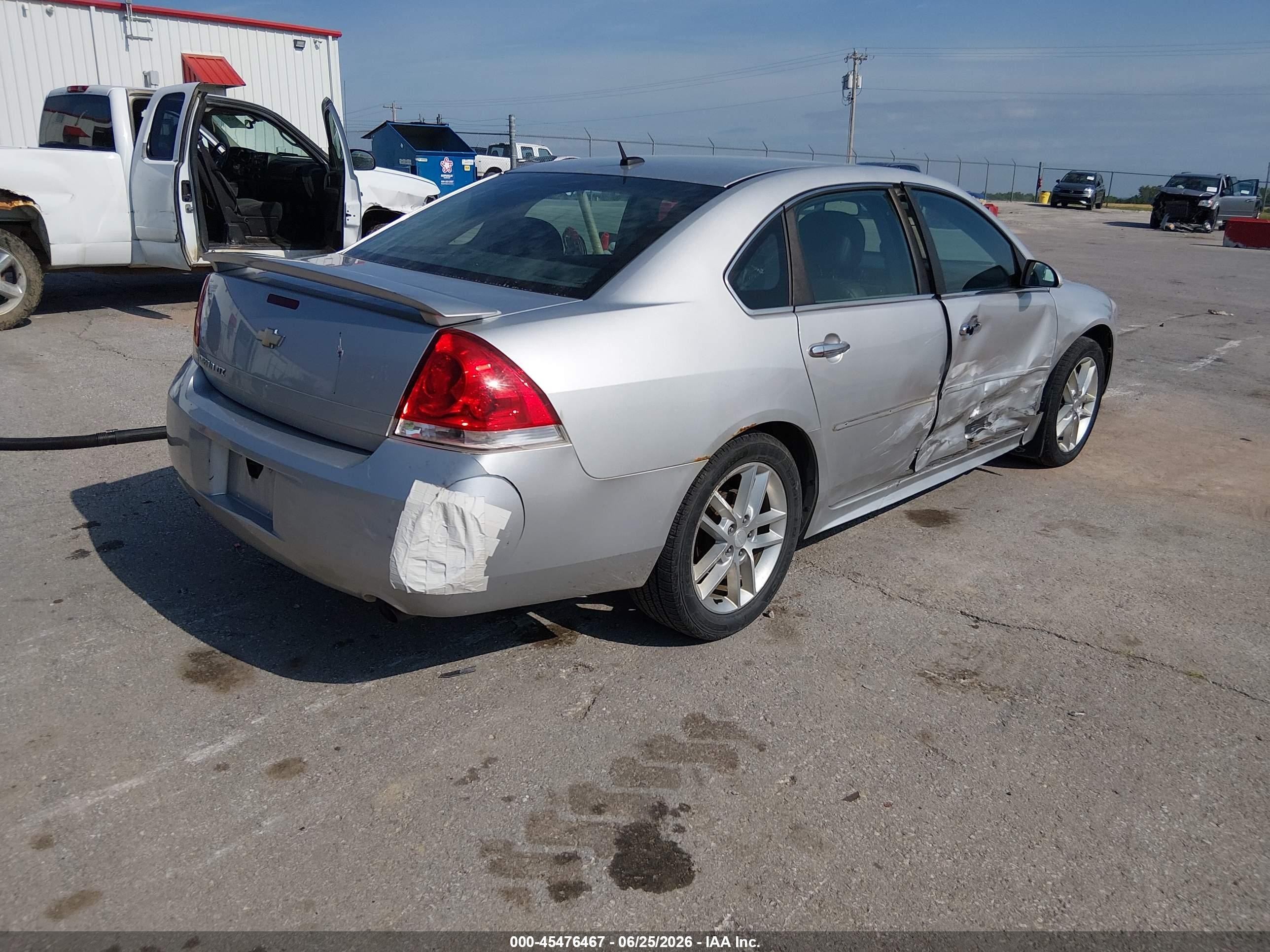 2013 Chevrolet Impala Ltz Silver vin: 2G1WC5E33D1124428