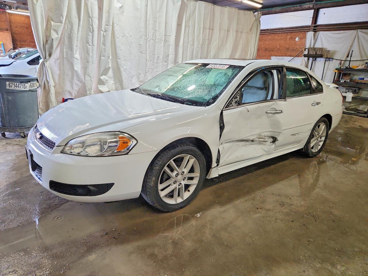 2014 Chevrolet Impala Limited Ltz White vin: 2G1WC5E33E1130280