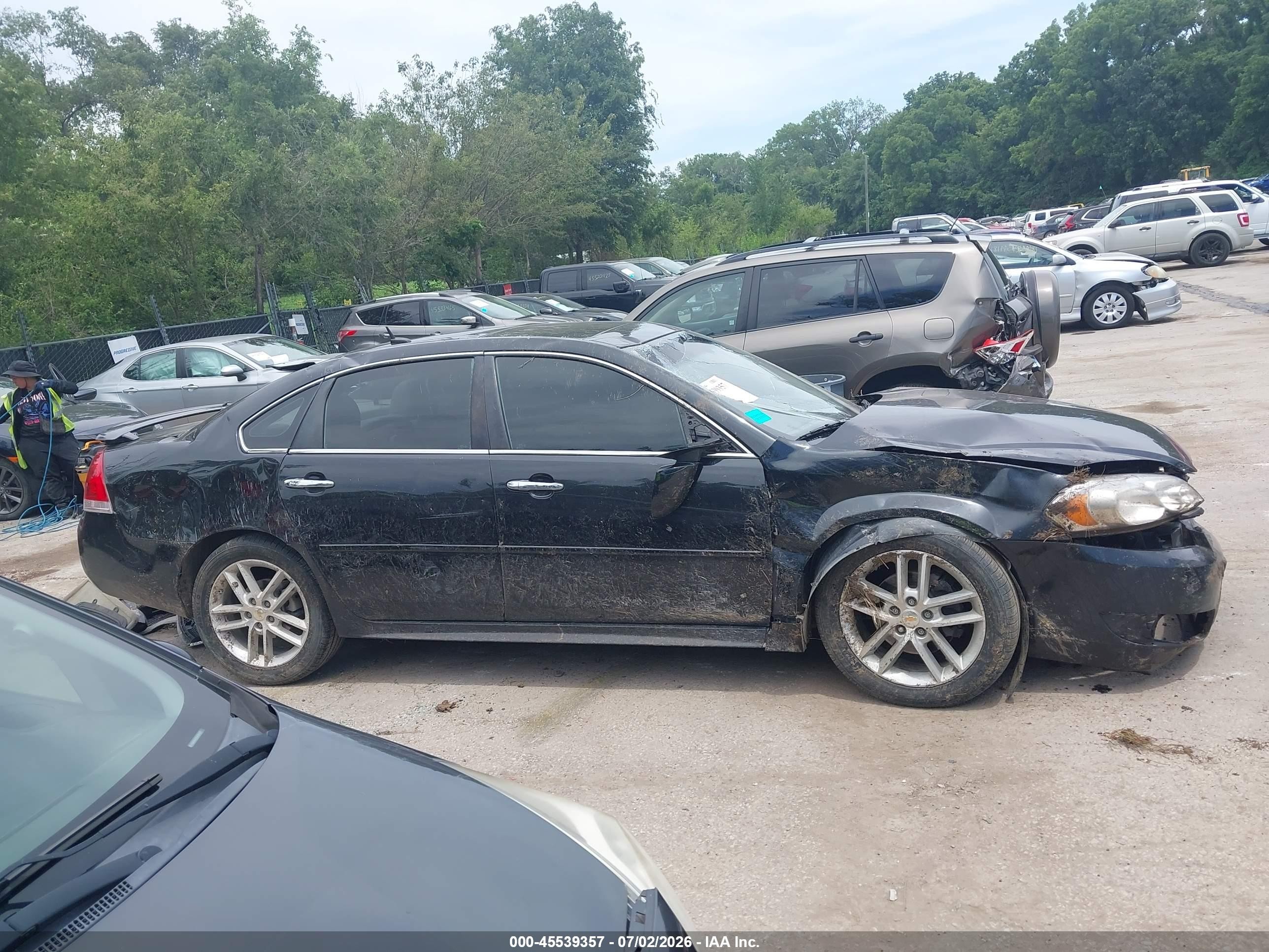 2012 Chevrolet Impala Ltz Black vin: 2G1WC5E34C1138059