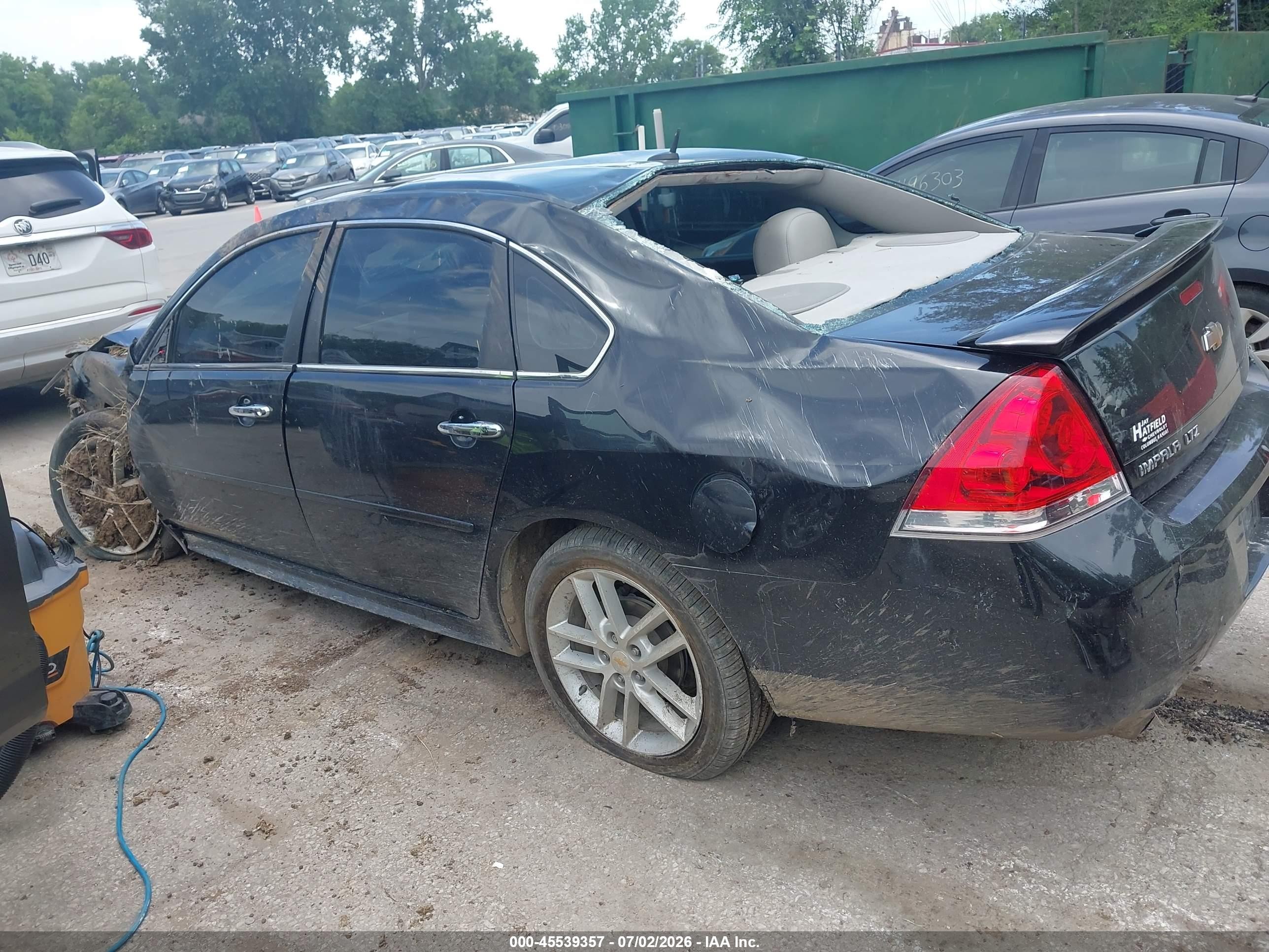 2012 Chevrolet Impala Ltz Black vin: 2G1WC5E34C1138059