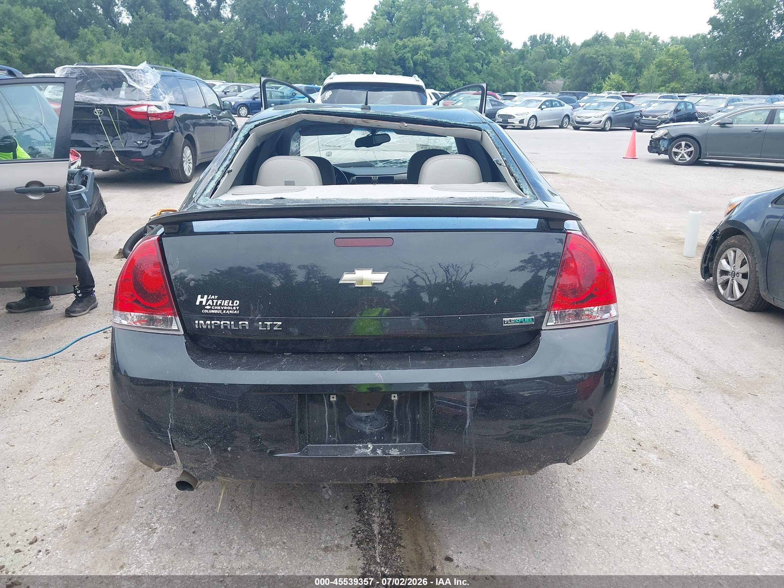 2012 Chevrolet Impala Ltz Black vin: 2G1WC5E34C1138059