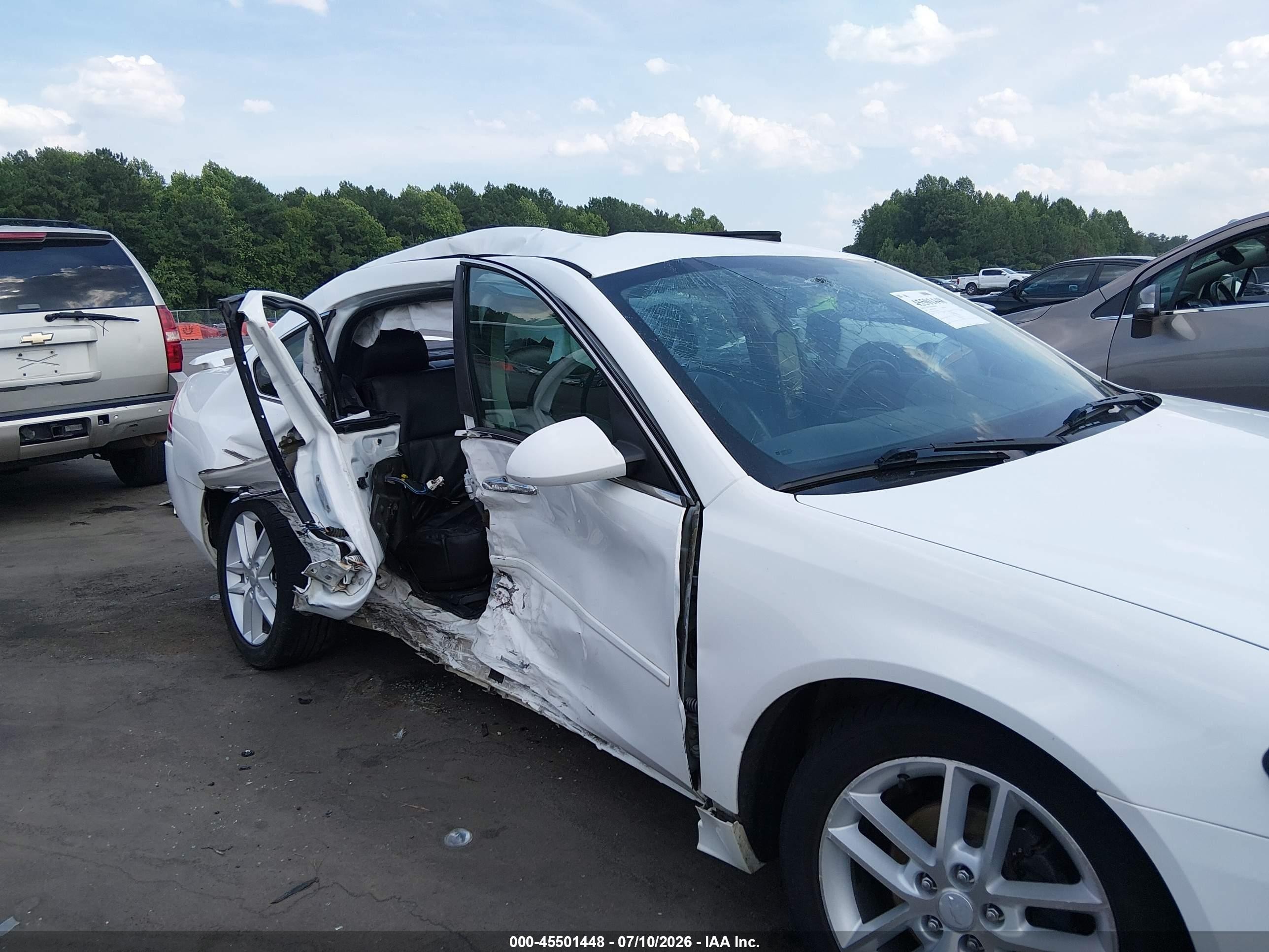2012 Chevrolet Impala Ltz White vin: 2G1WC5E34C1196057