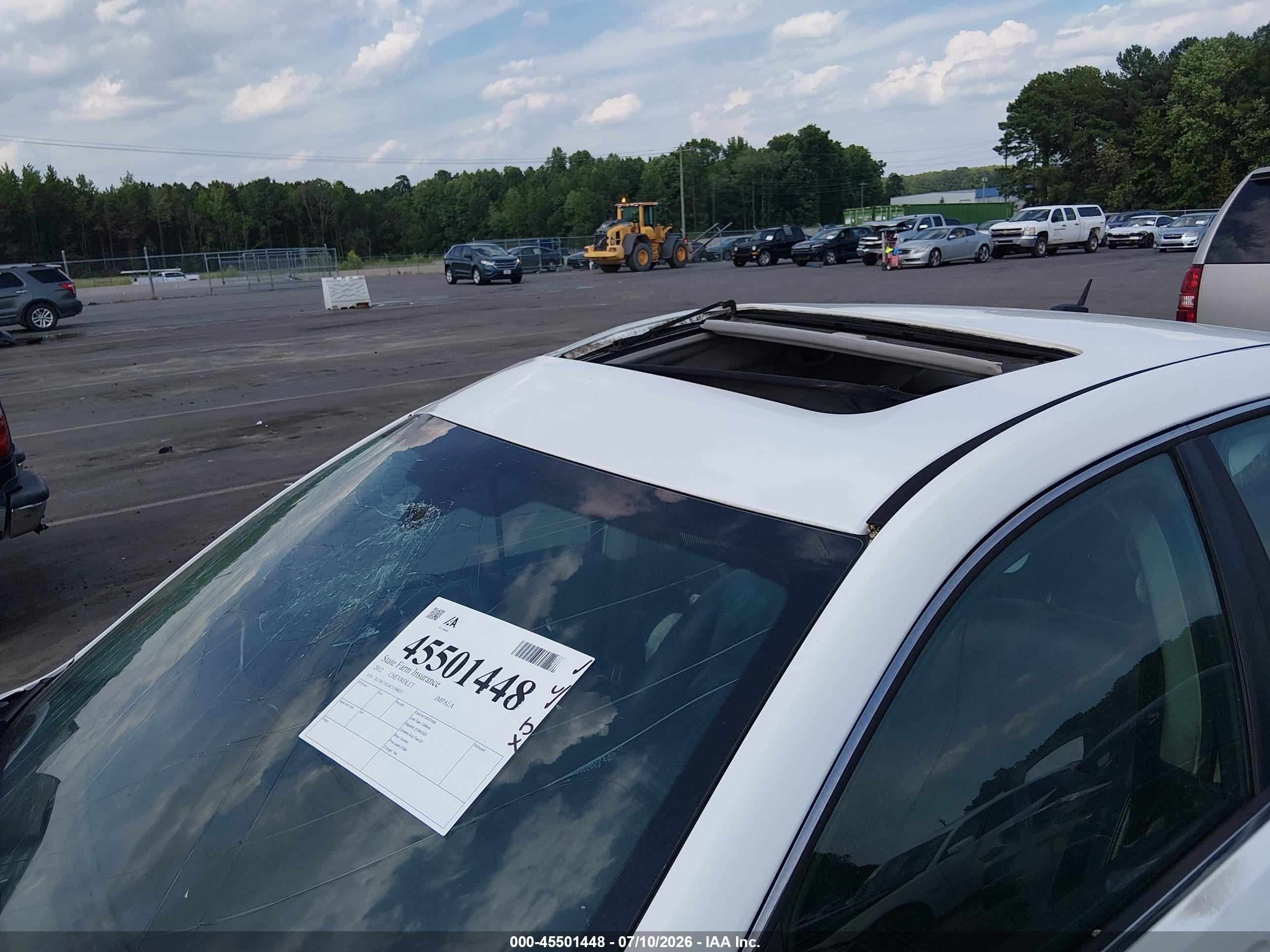 2012 Chevrolet Impala Ltz White vin: 2G1WC5E34C1196057