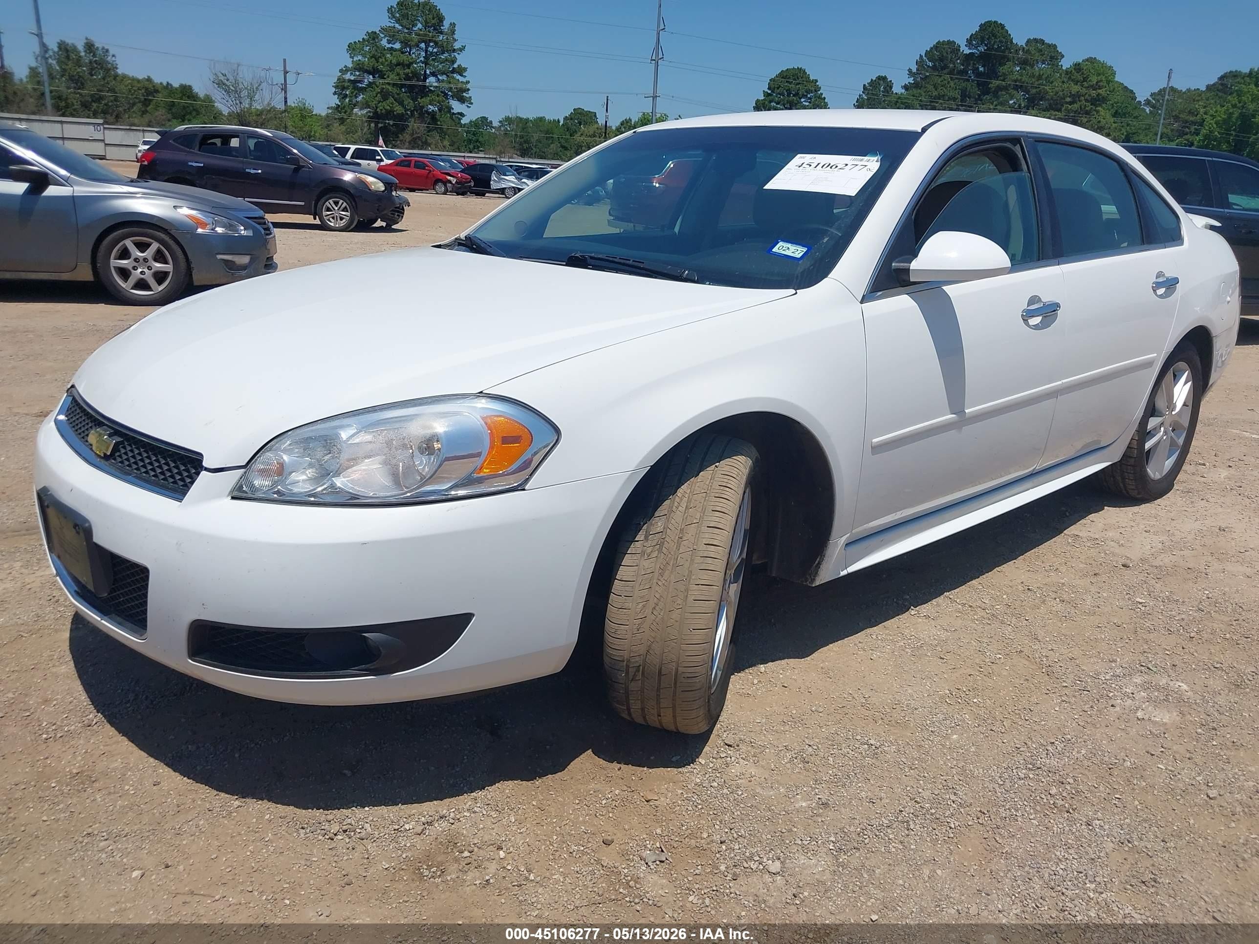 2012 Chevrolet Impala Ltz White vin: 2G1WC5E34C1241479