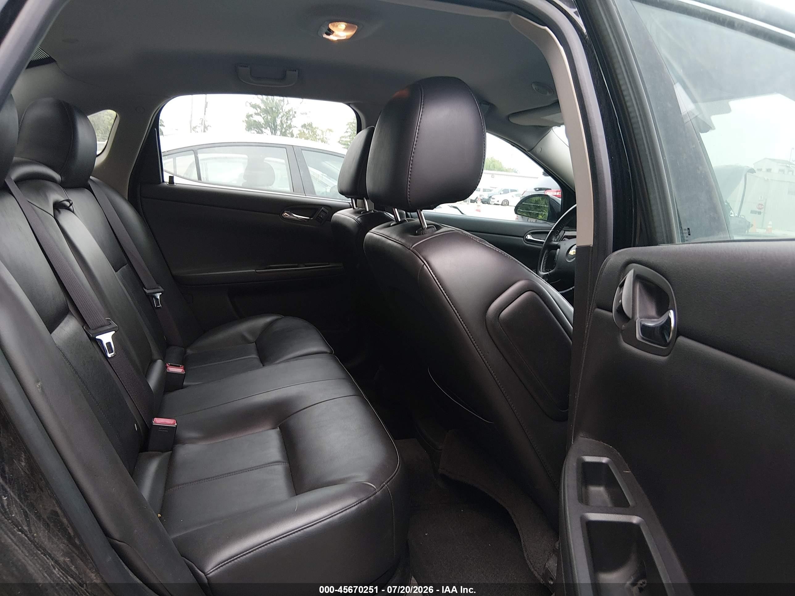2012 Chevrolet Impala Ltz Black vin: 2G1WC5E34C1250019