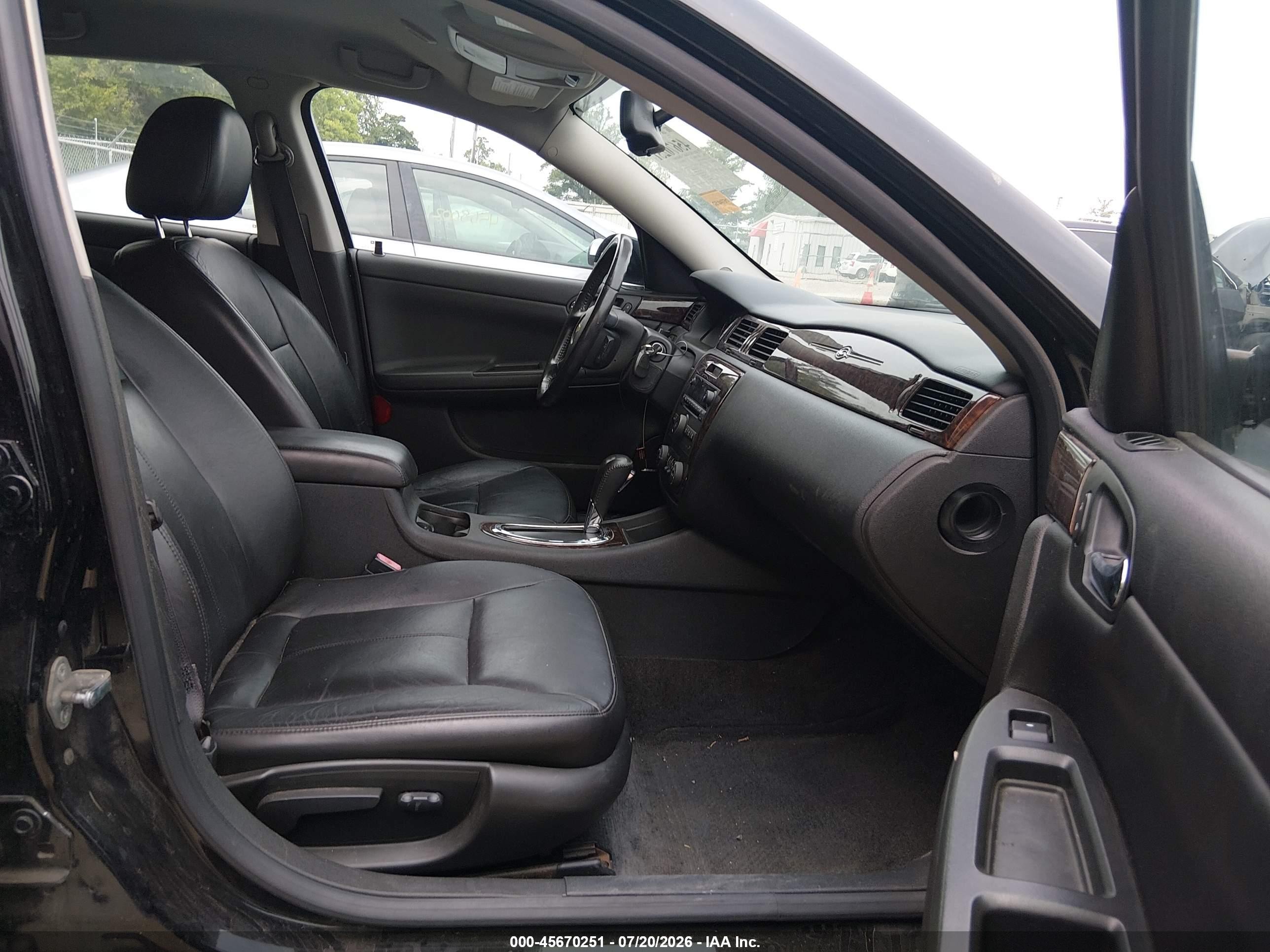 2012 Chevrolet Impala Ltz Black vin: 2G1WC5E34C1250019