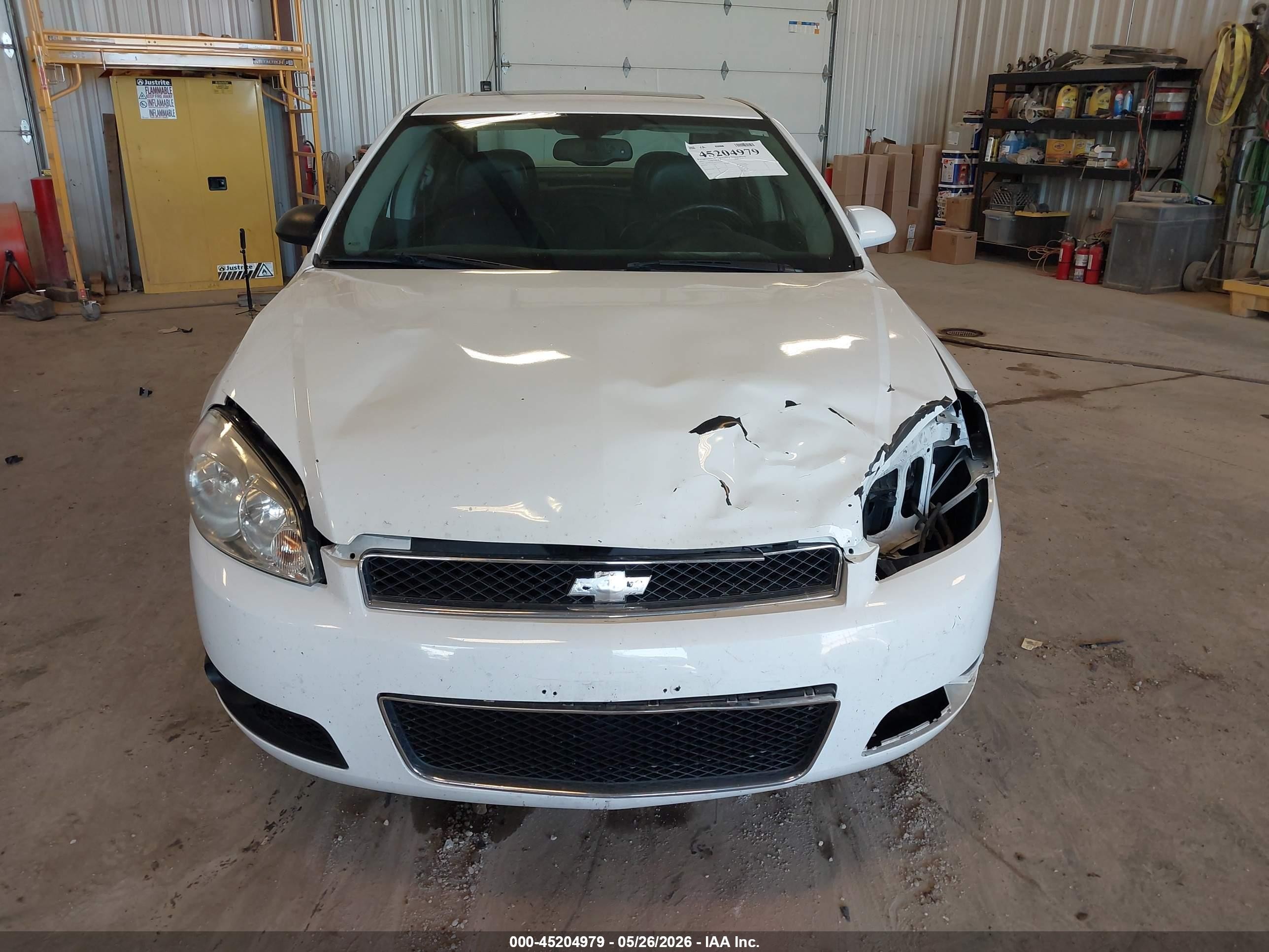 2013 Chevrolet Impala Ltz White vin: 2G1WC5E34D1142081