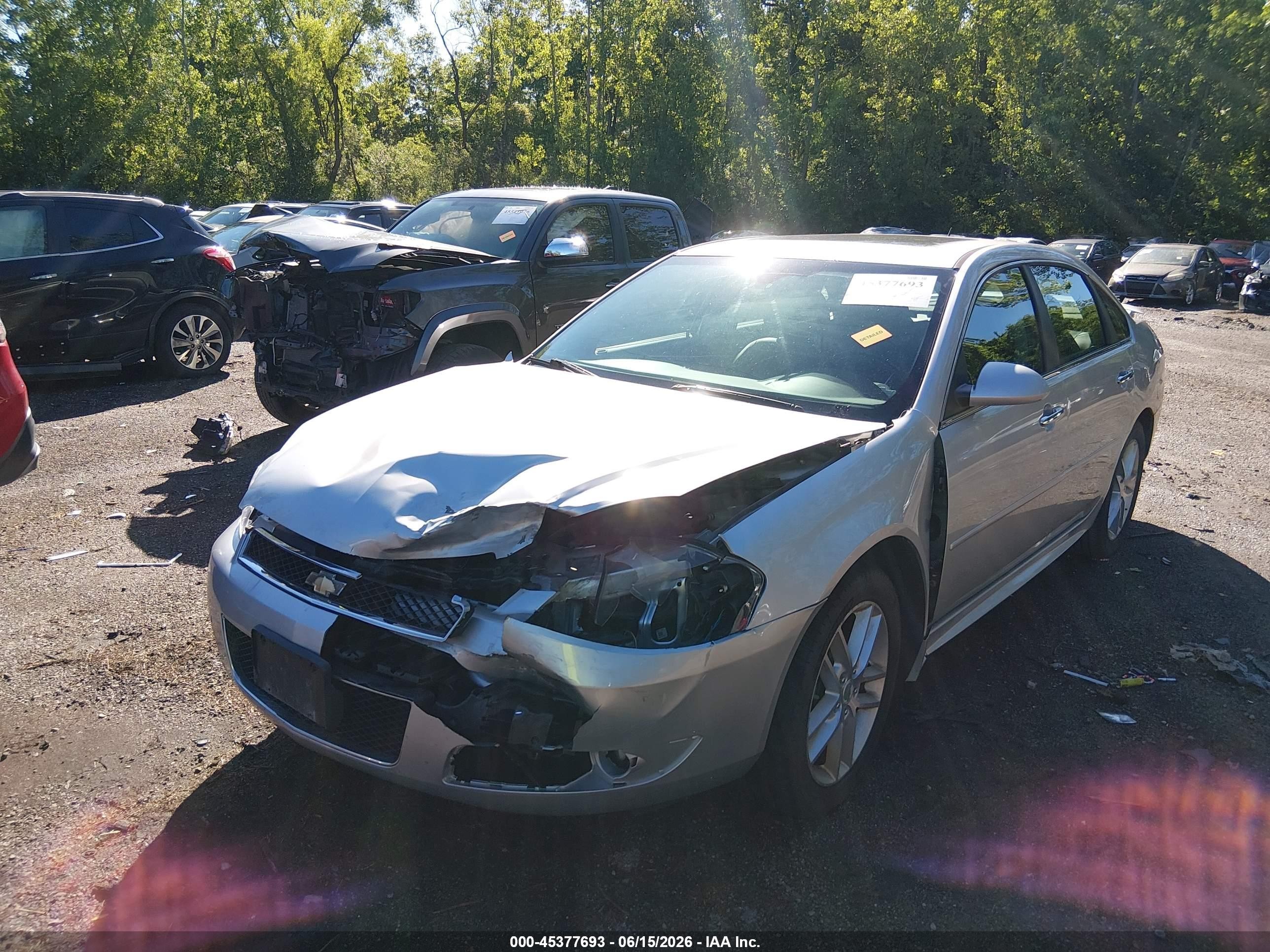 2013 Chevrolet Impala Ltz Silver vin: 2G1WC5E34D1149743