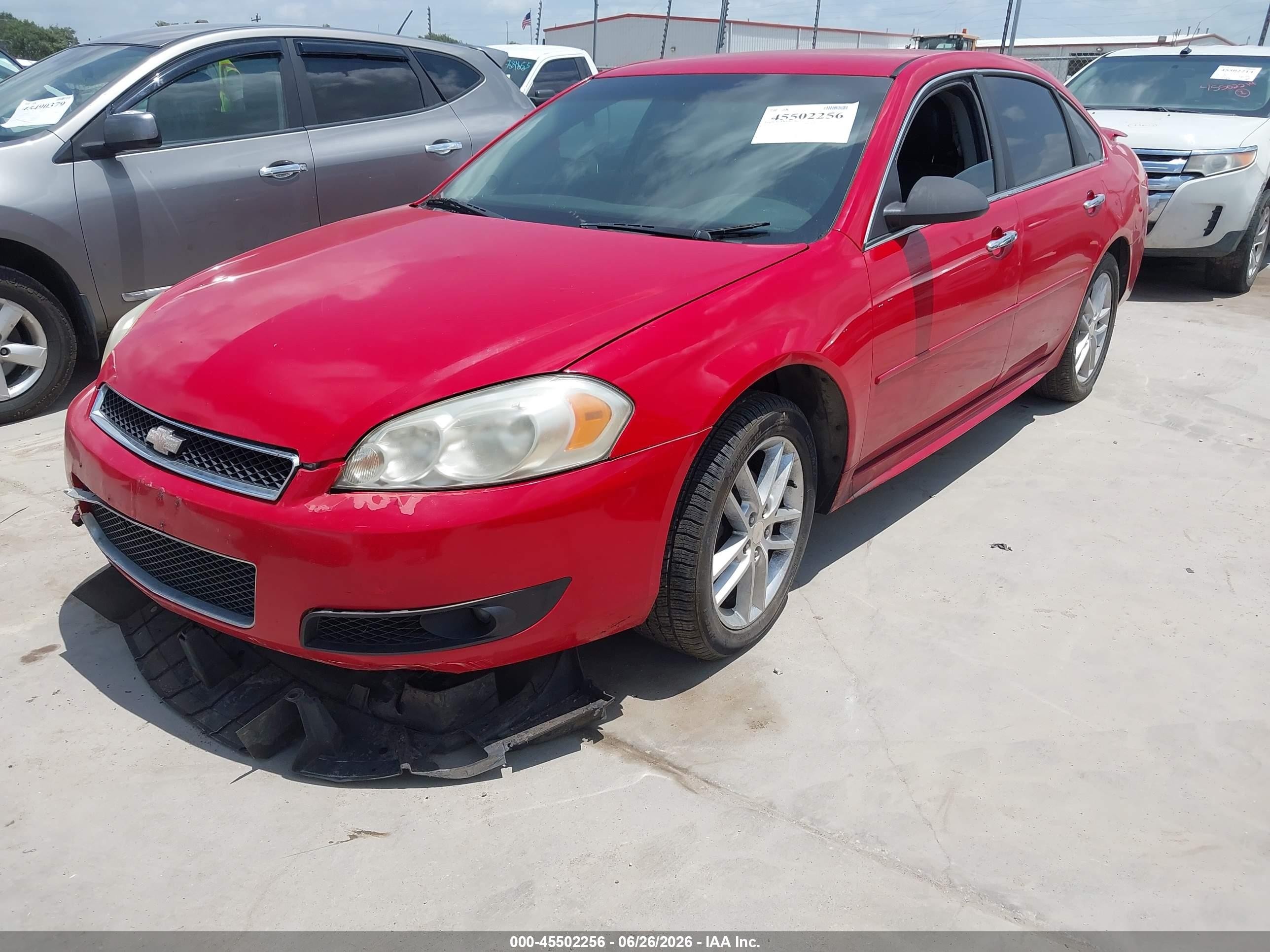 2013 Chevrolet Impala Ltz Red vin: 2G1WC5E34D1254993