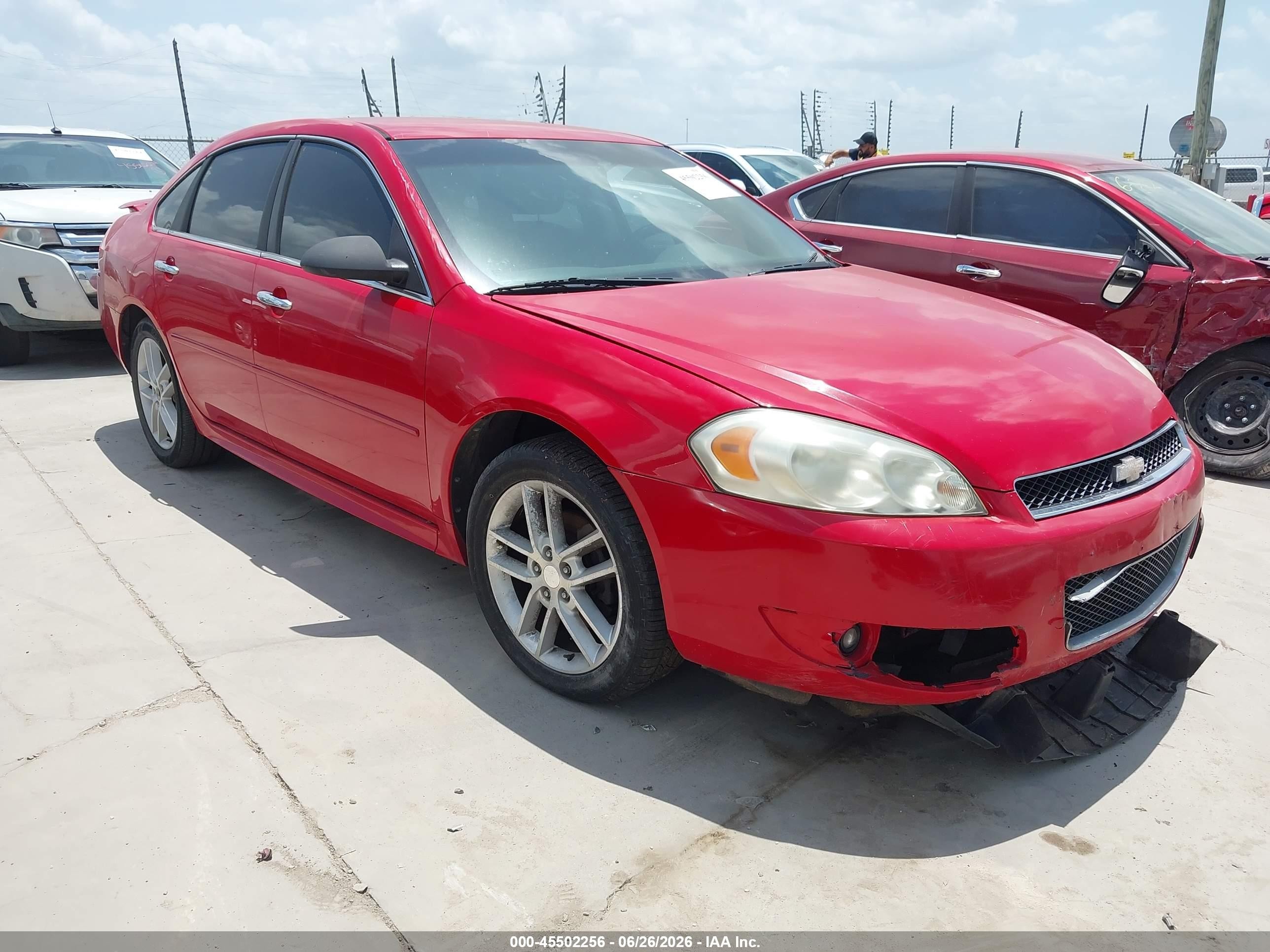 2013 Chevrolet Impala Ltz Red vin: 2G1WC5E34D1254993