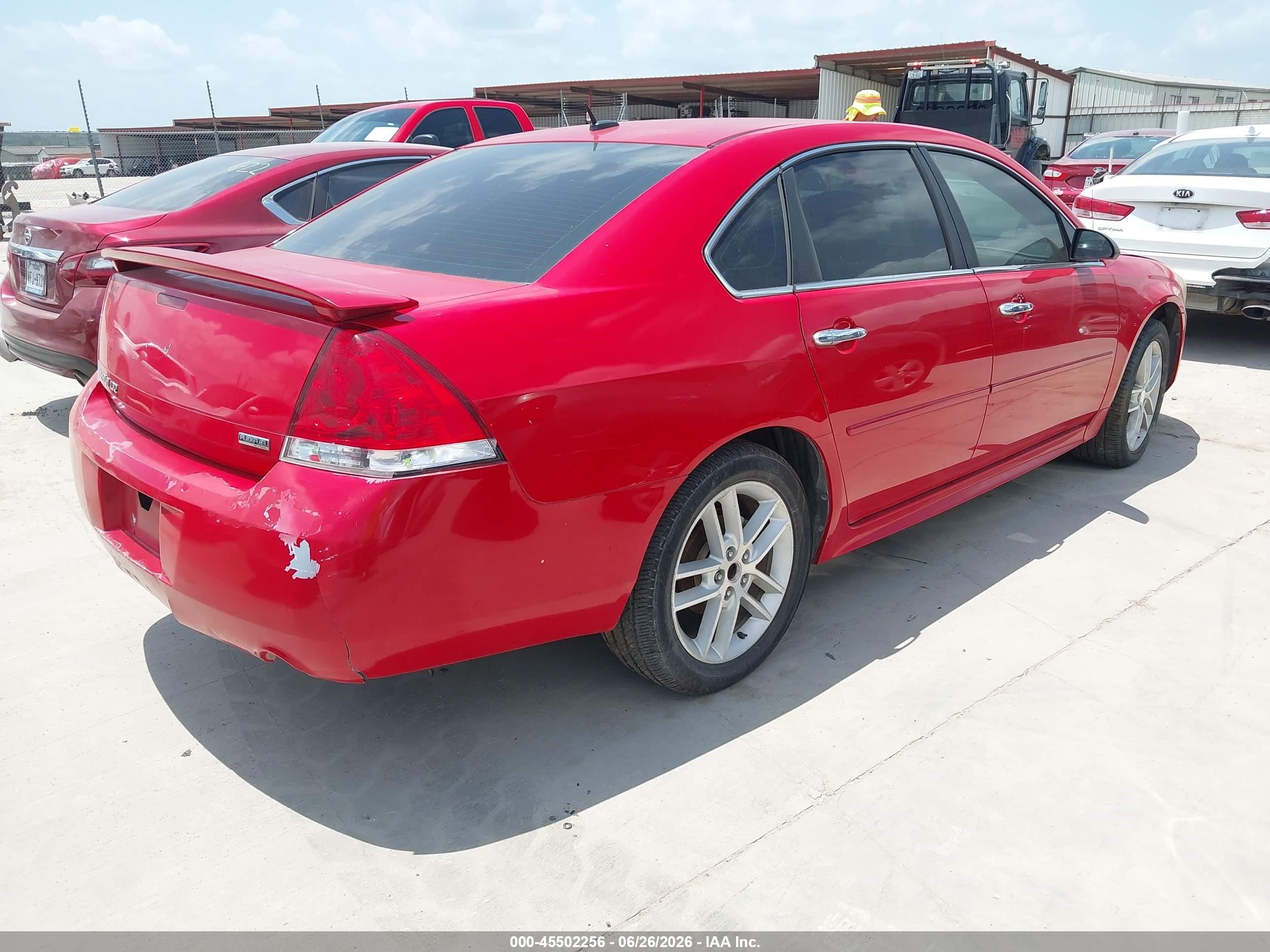 2013 Chevrolet Impala Ltz Red vin: 2G1WC5E34D1254993