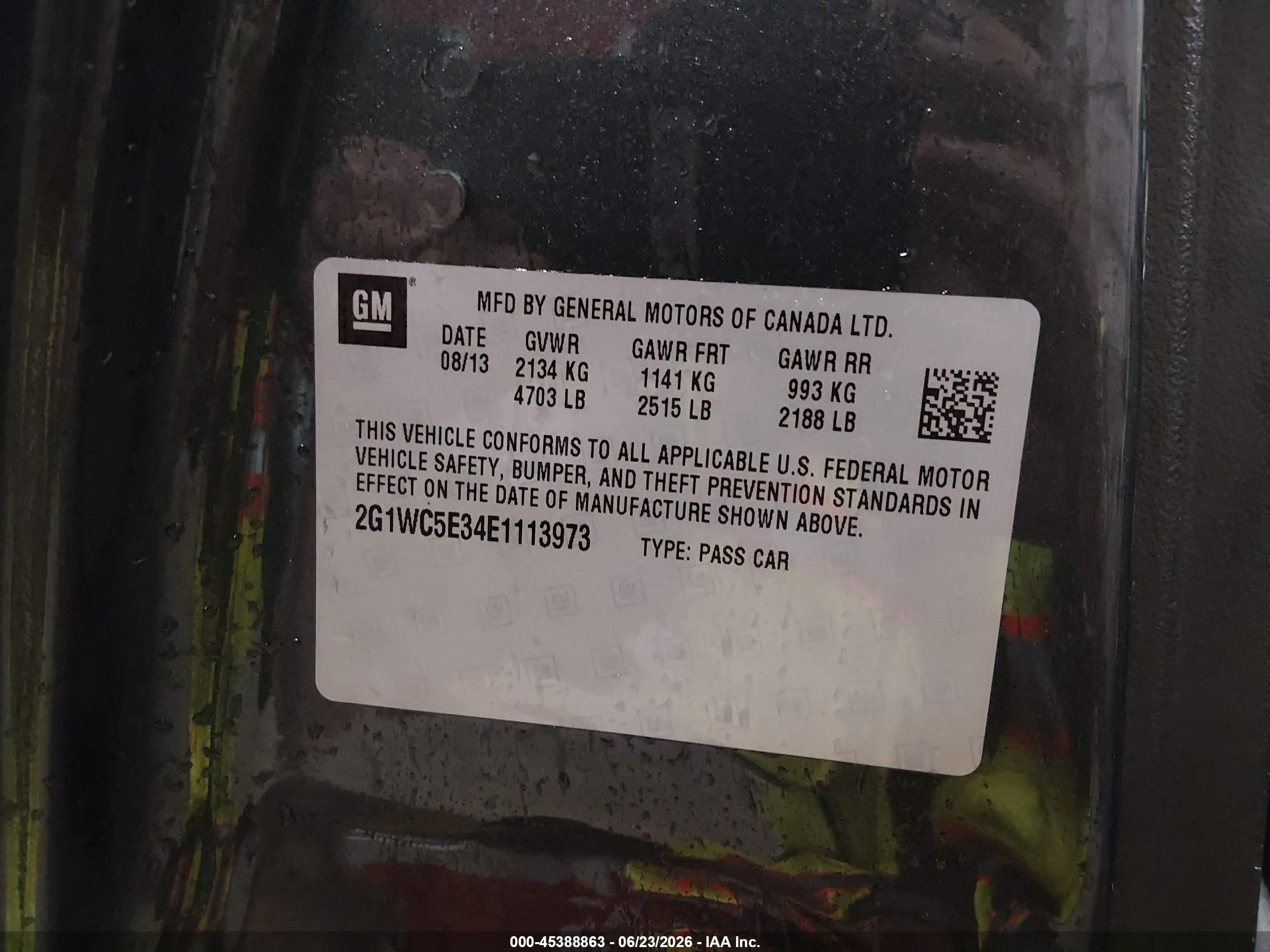 2014 Chevrolet Impala Limited Ltz Серый vin: 2G1WC5E34E1113973