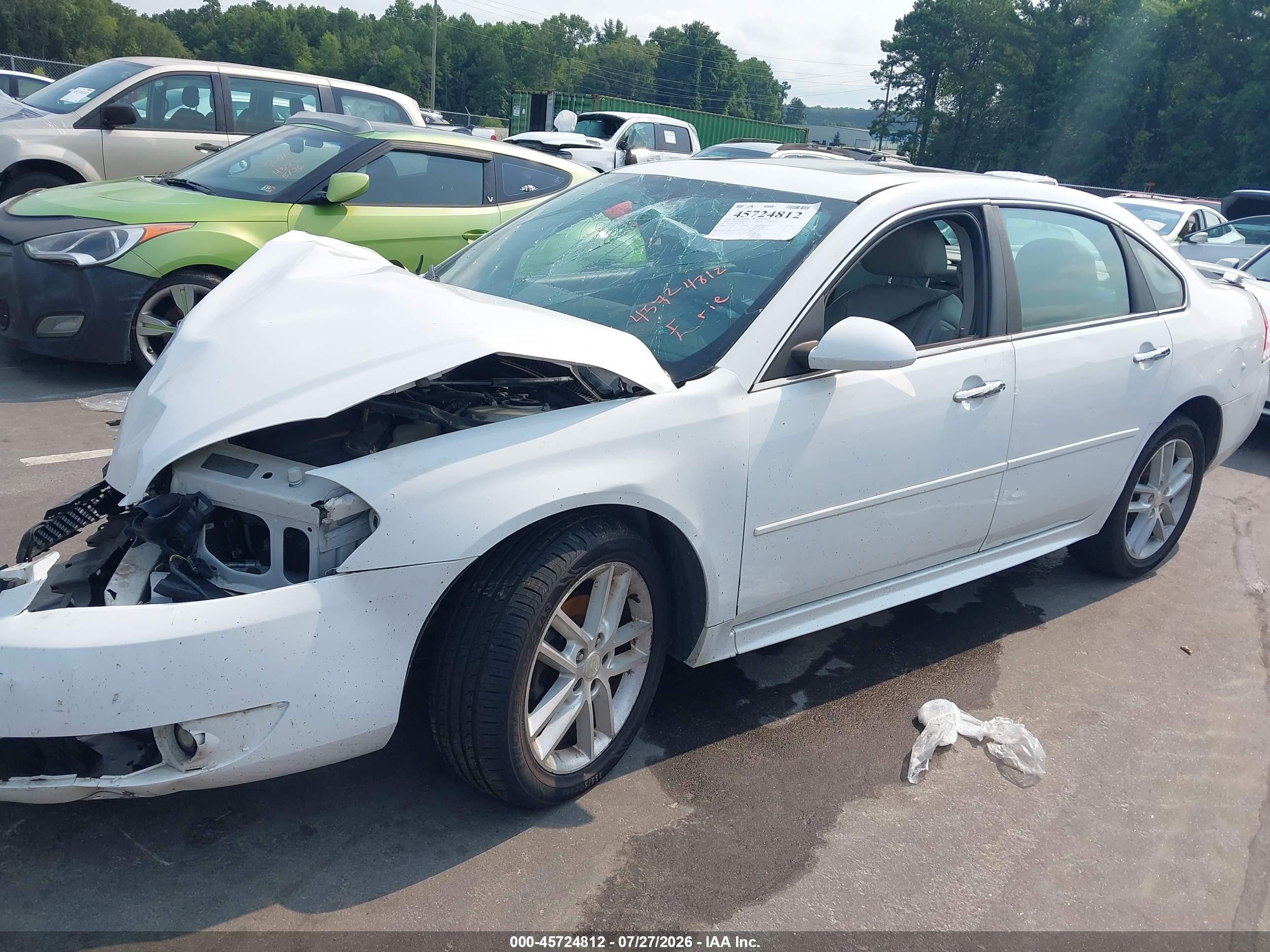 2014 Chevrolet Impala Limited Ltz Белый vin: 2G1WC5E34E1115156