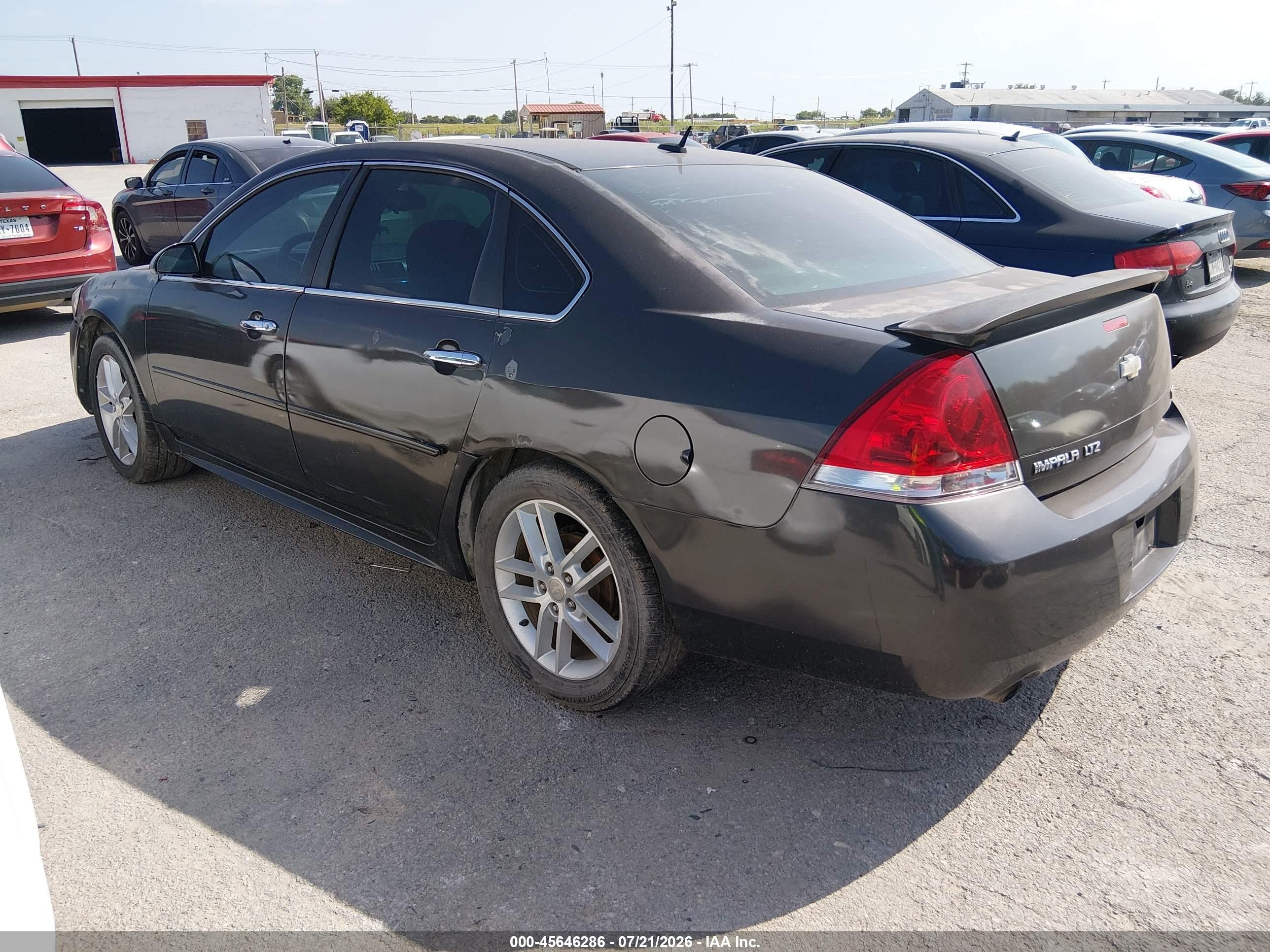 2013 Chevrolet Impala Ltz Black vin: 2G1WC5E35D1127380