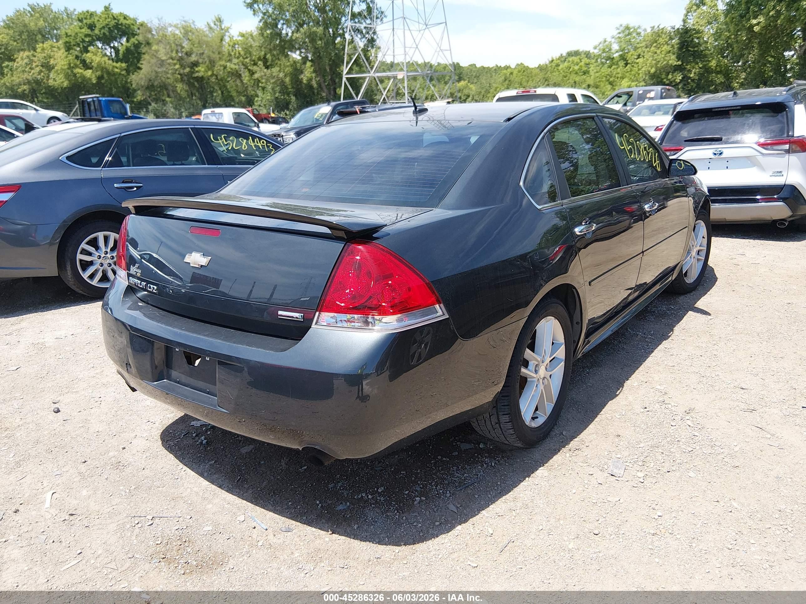 2013 Chevrolet Impala Ltz Gray vin: 2G1WC5E35D1167295
