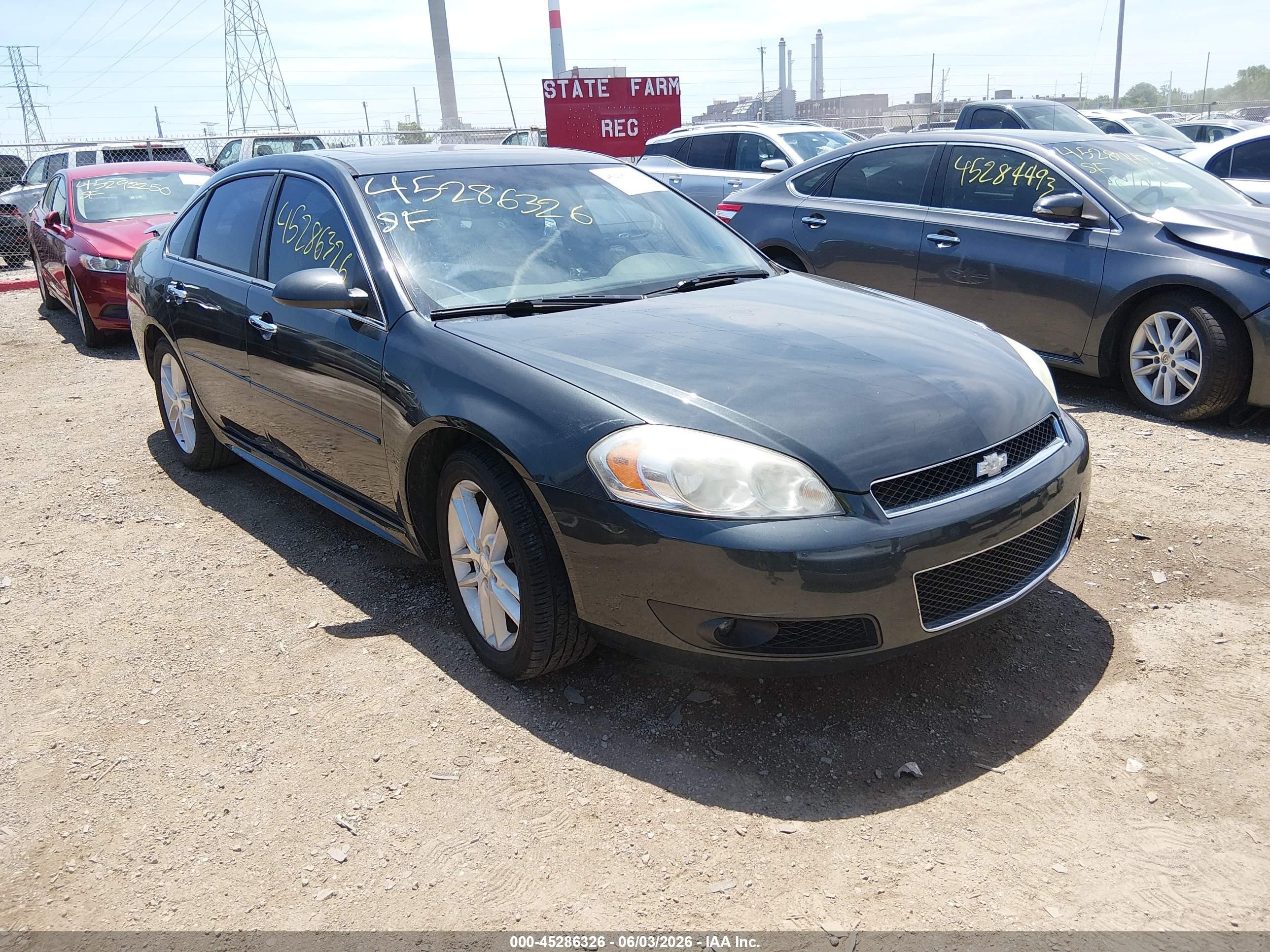 2013 Chevrolet Impala Ltz Gray vin: 2G1WC5E35D1167295