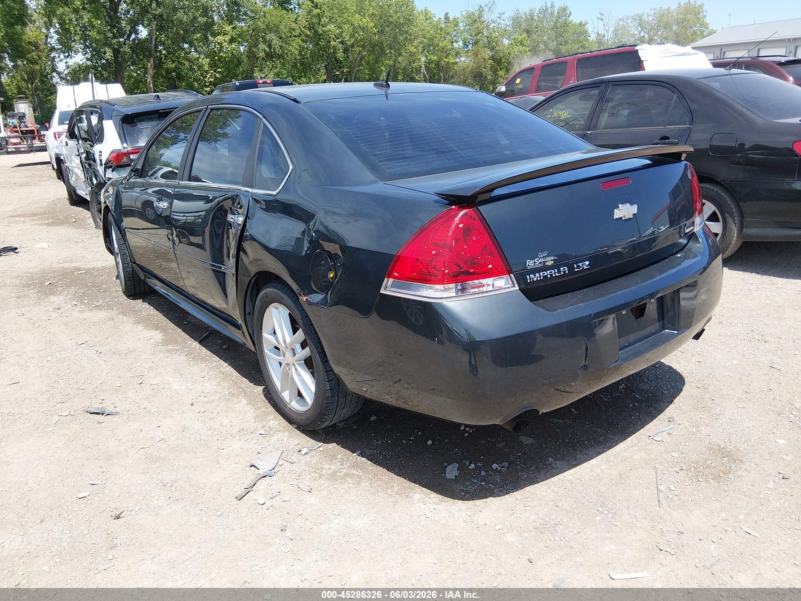2013 Chevrolet Impala Ltz Gray vin: 2G1WC5E35D1167295