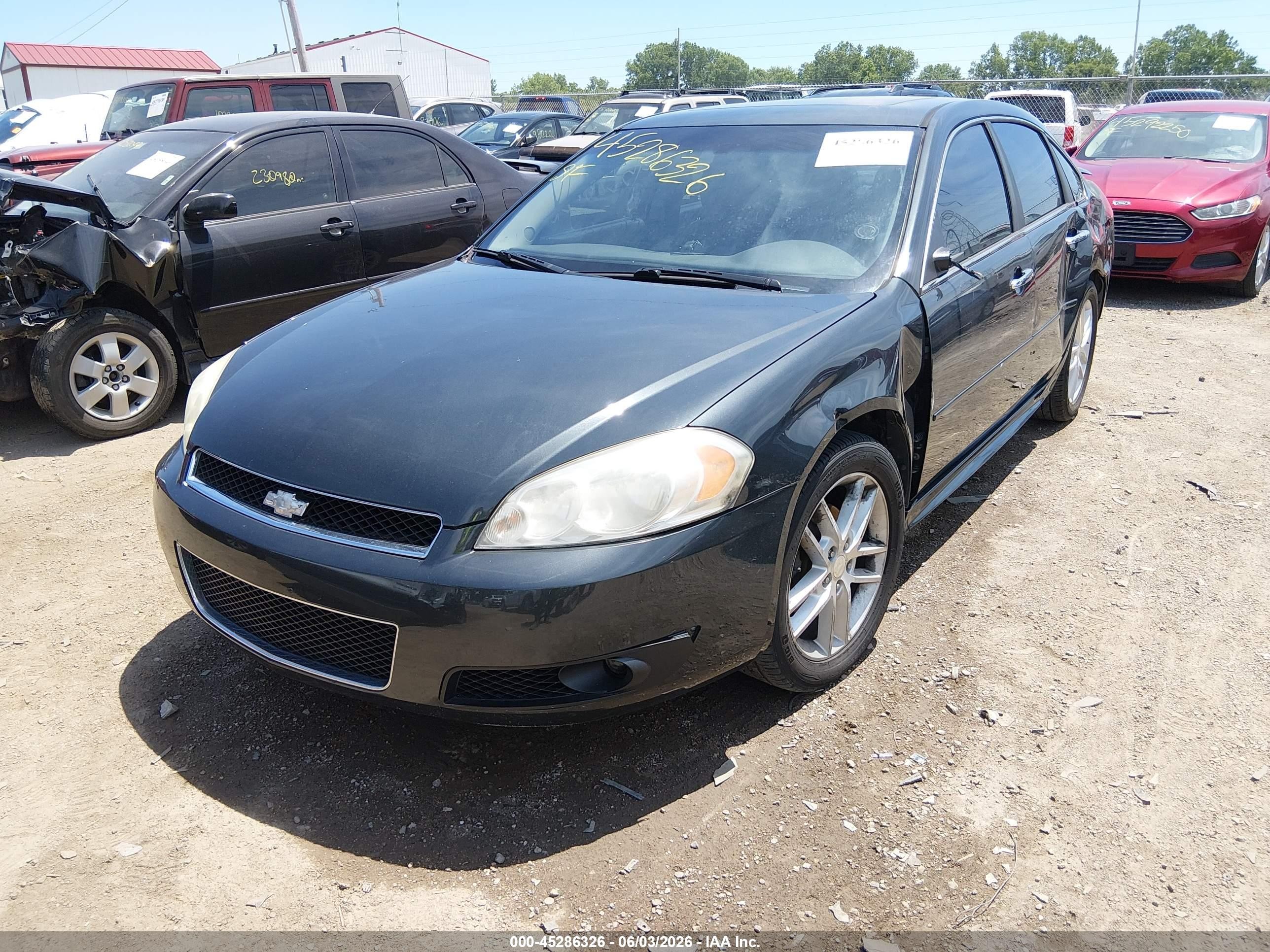 2013 Chevrolet Impala Ltz Gray vin: 2G1WC5E35D1167295
