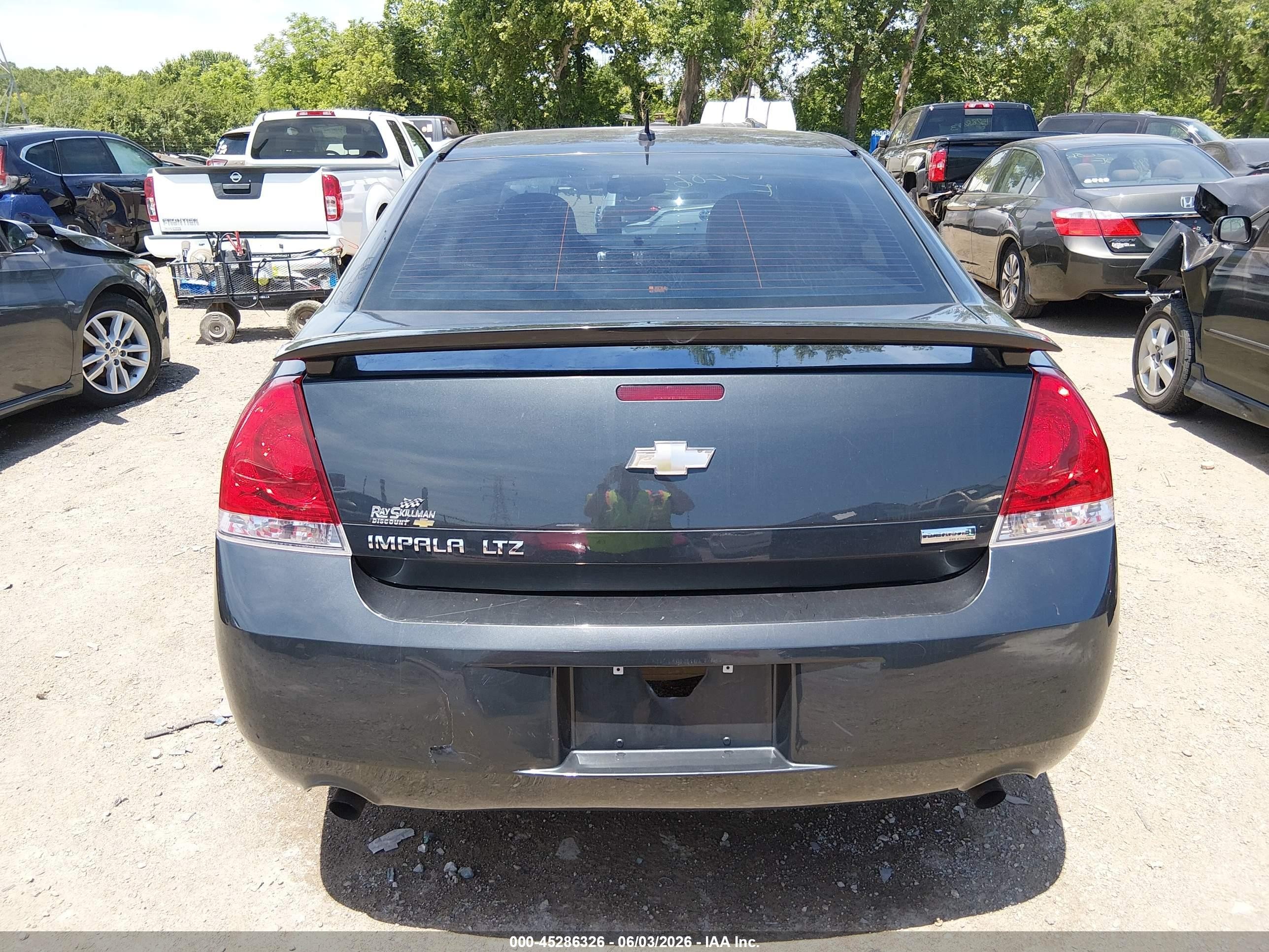2013 Chevrolet Impala Ltz Gray vin: 2G1WC5E35D1167295
