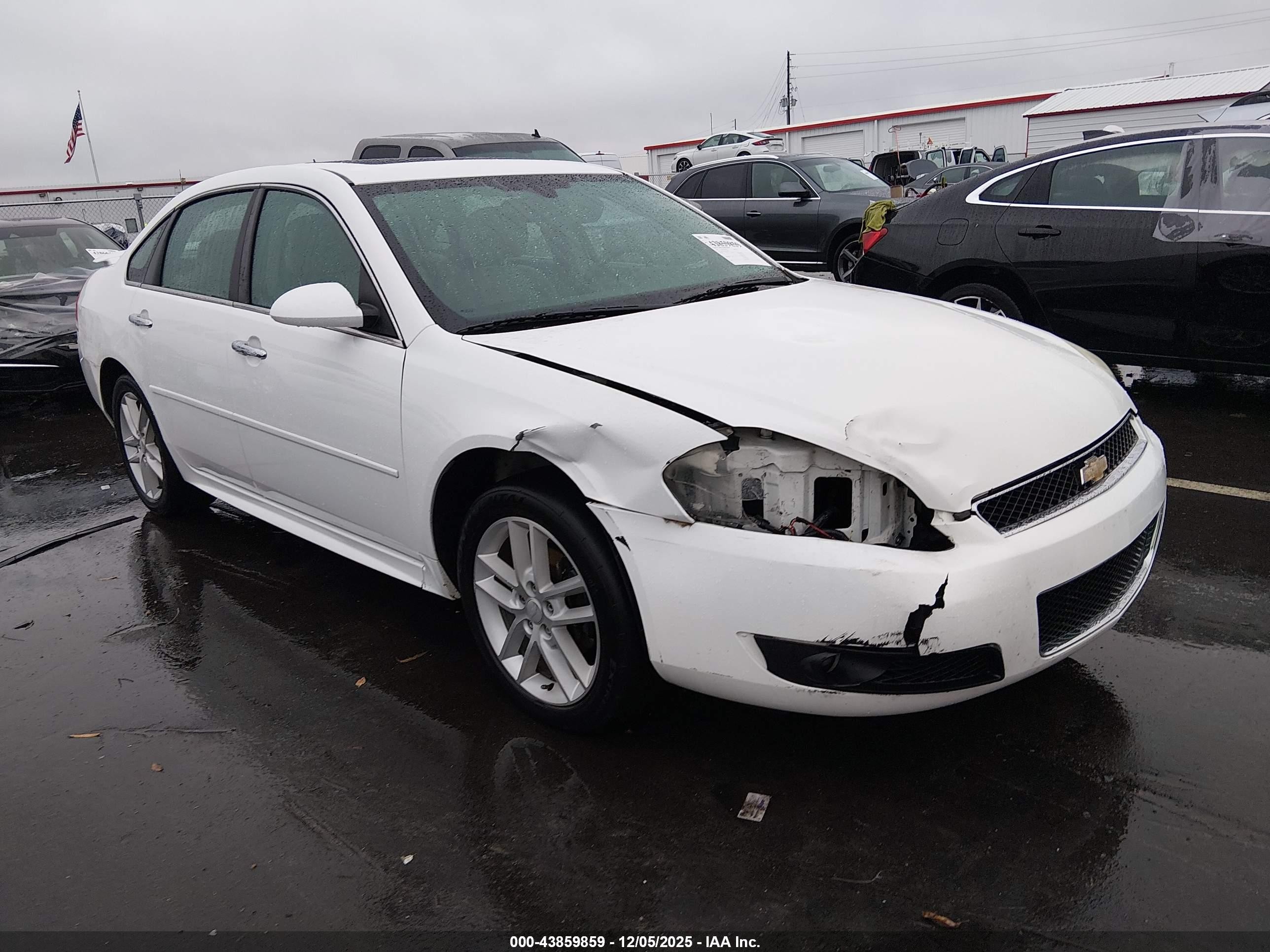 2013 Chevrolet Impala Ltz White vin: 2G1WC5E35D1183691