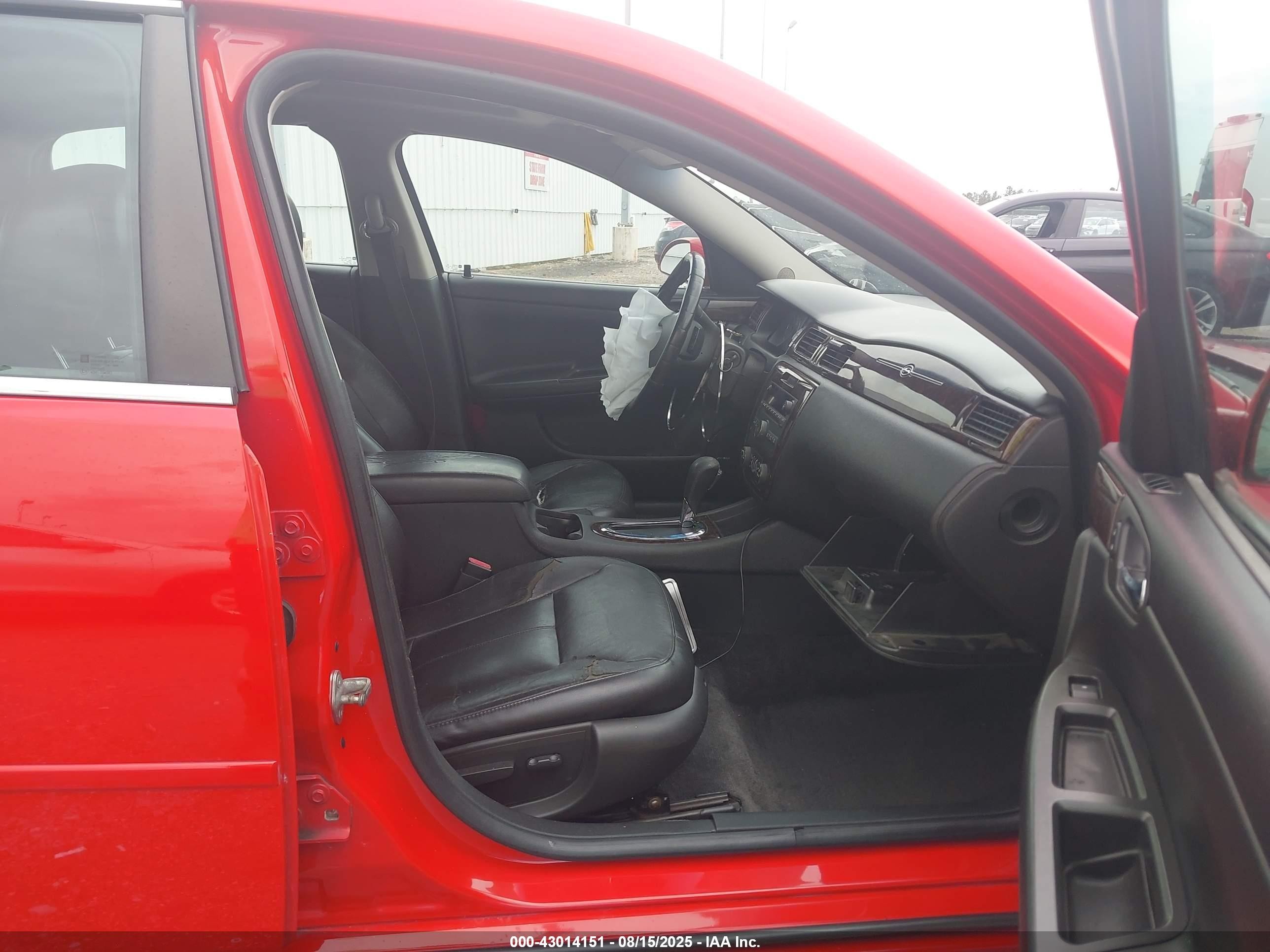 2013 Chevrolet Impala Ltz Red vin: 2G1WC5E35D1198045