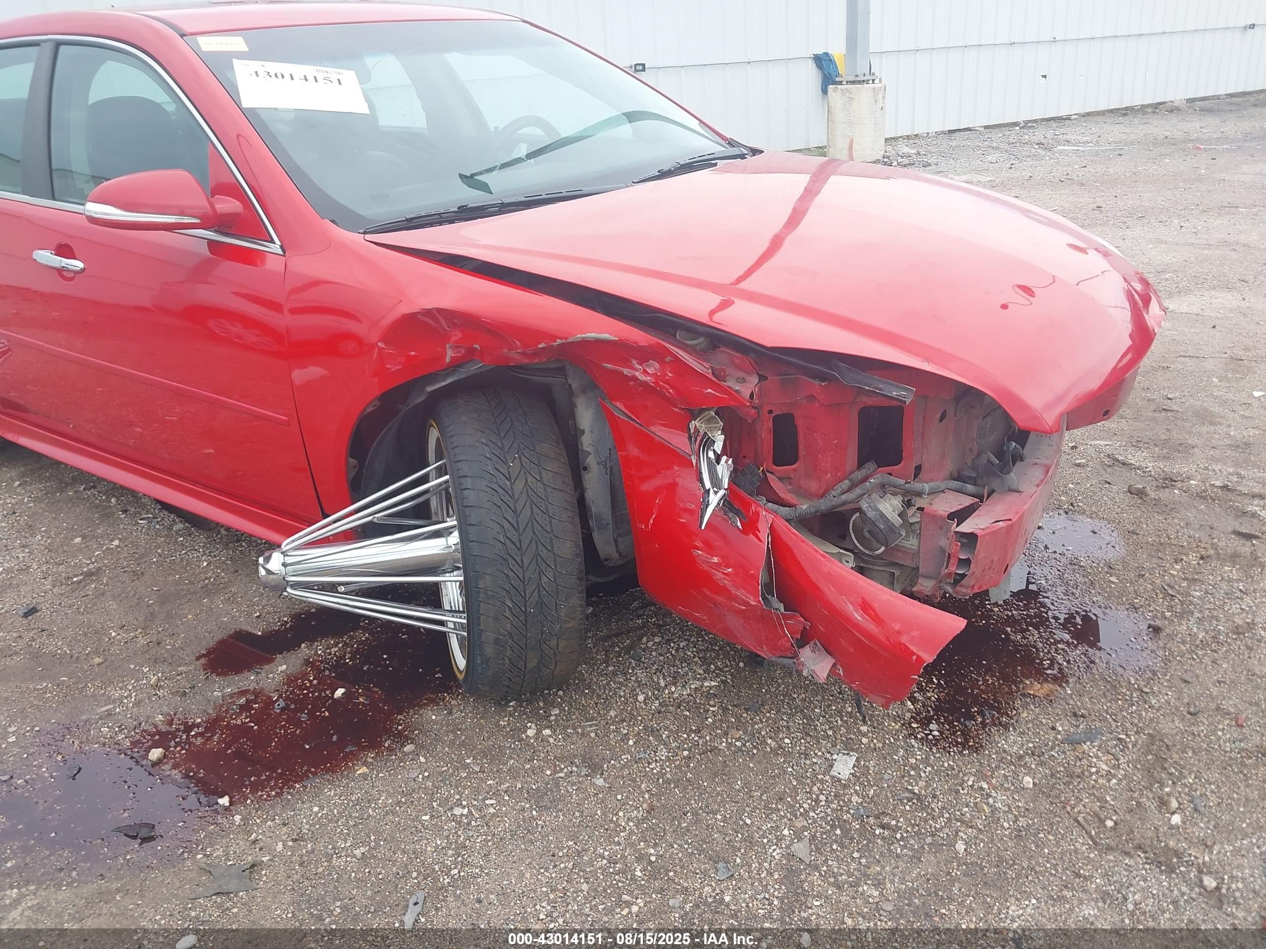 2013 Chevrolet Impala Ltz Red vin: 2G1WC5E35D1198045