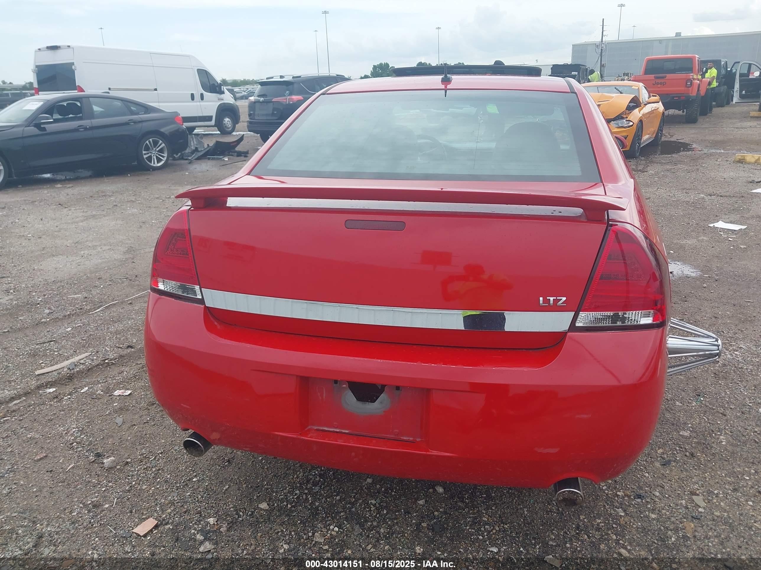 2013 Chevrolet Impala Ltz Red vin: 2G1WC5E35D1198045
