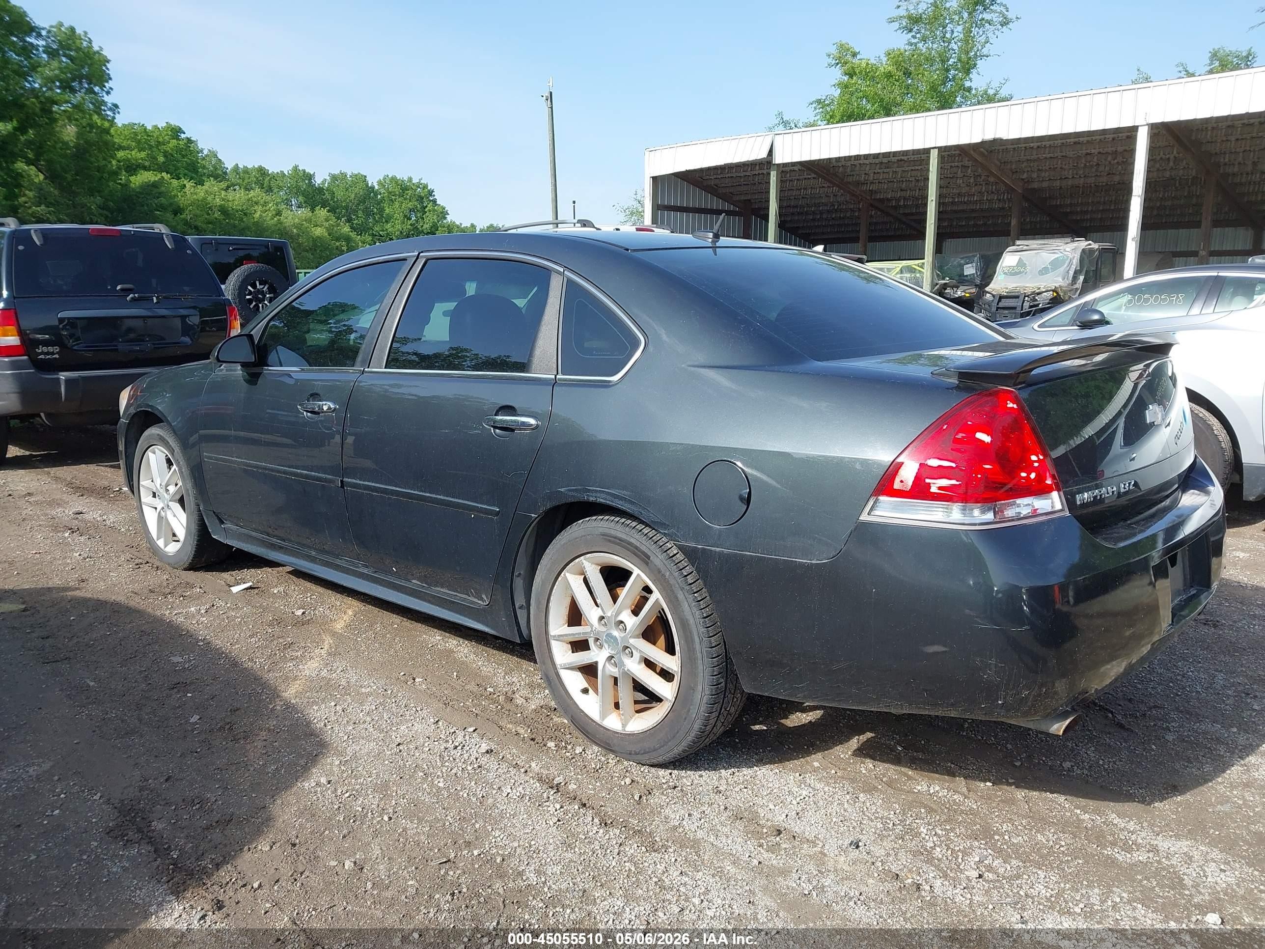 2013 Chevrolet Impala Ltz Black vin: 2G1WC5E35D1200358